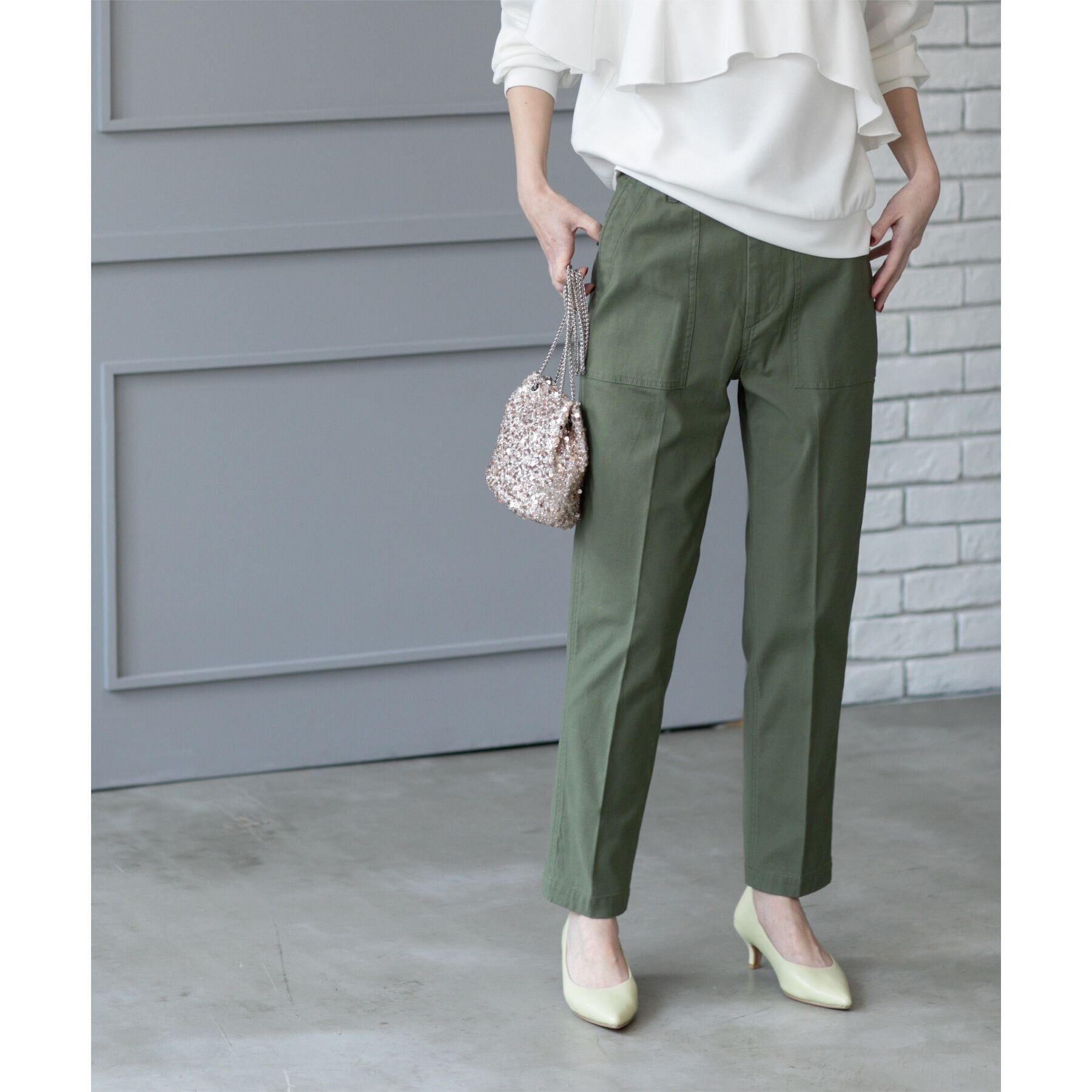 OPAQUE.CLIP「《S-LLサイズ》ストレッチベイカーパンツ【洗濯機洗い可】」|その他|