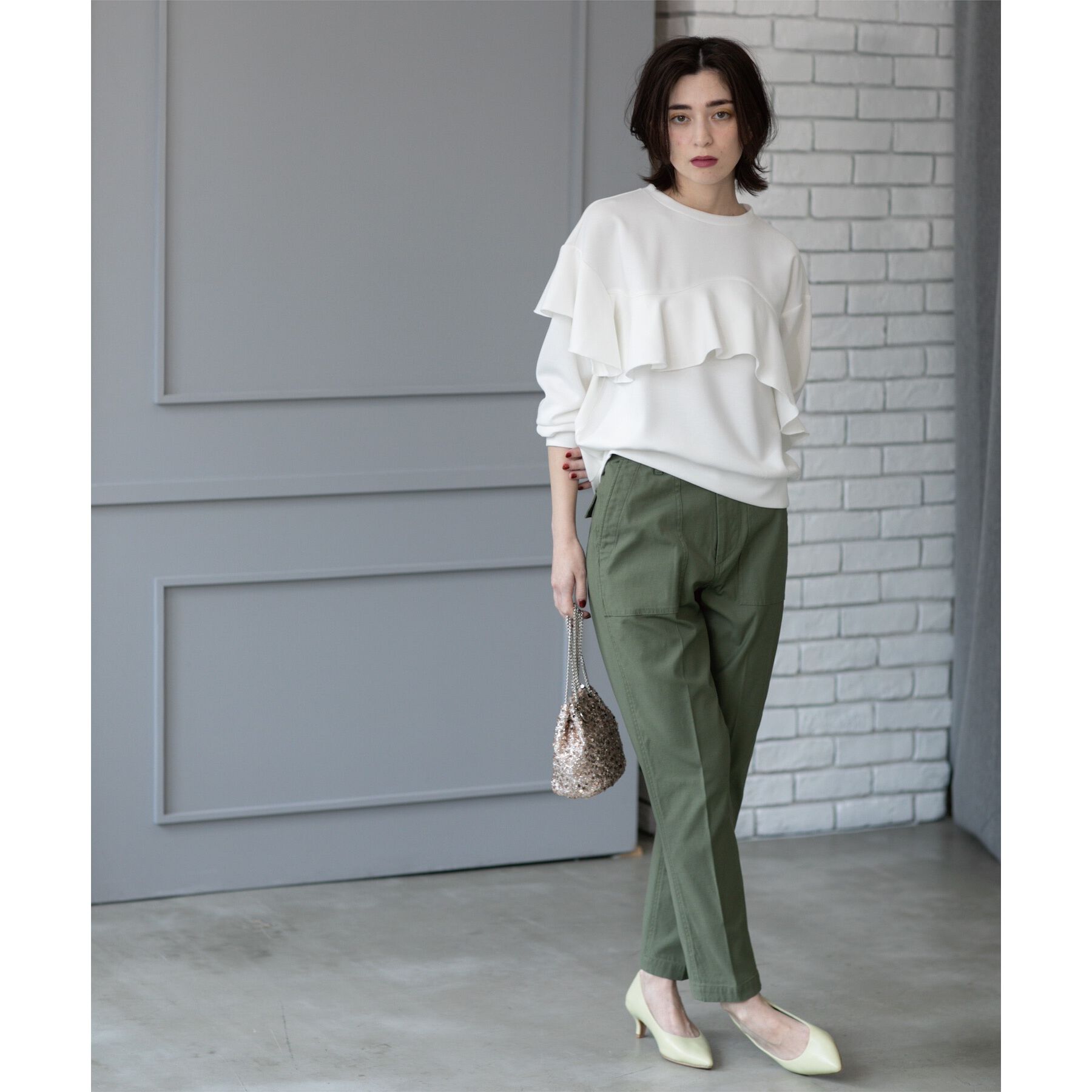 OPAQUE.CLIP「《S-LLサイズ》ストレッチベイカーパンツ【洗濯機洗い可】」|その他|