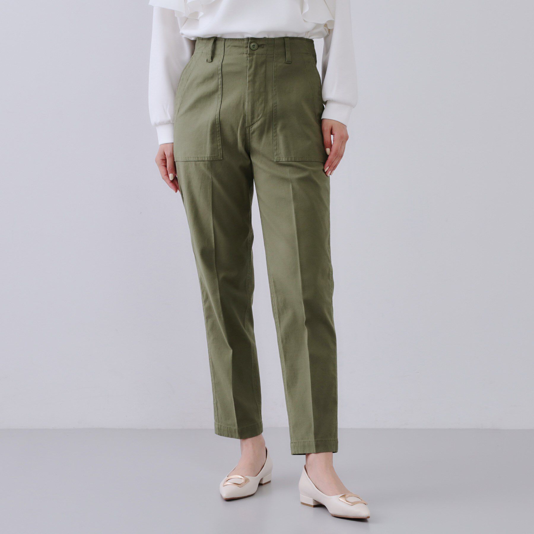 OPAQUE.CLIP「《S-LLサイズ》ストレッチベイカーパンツ【洗濯機洗い可】」|その他|