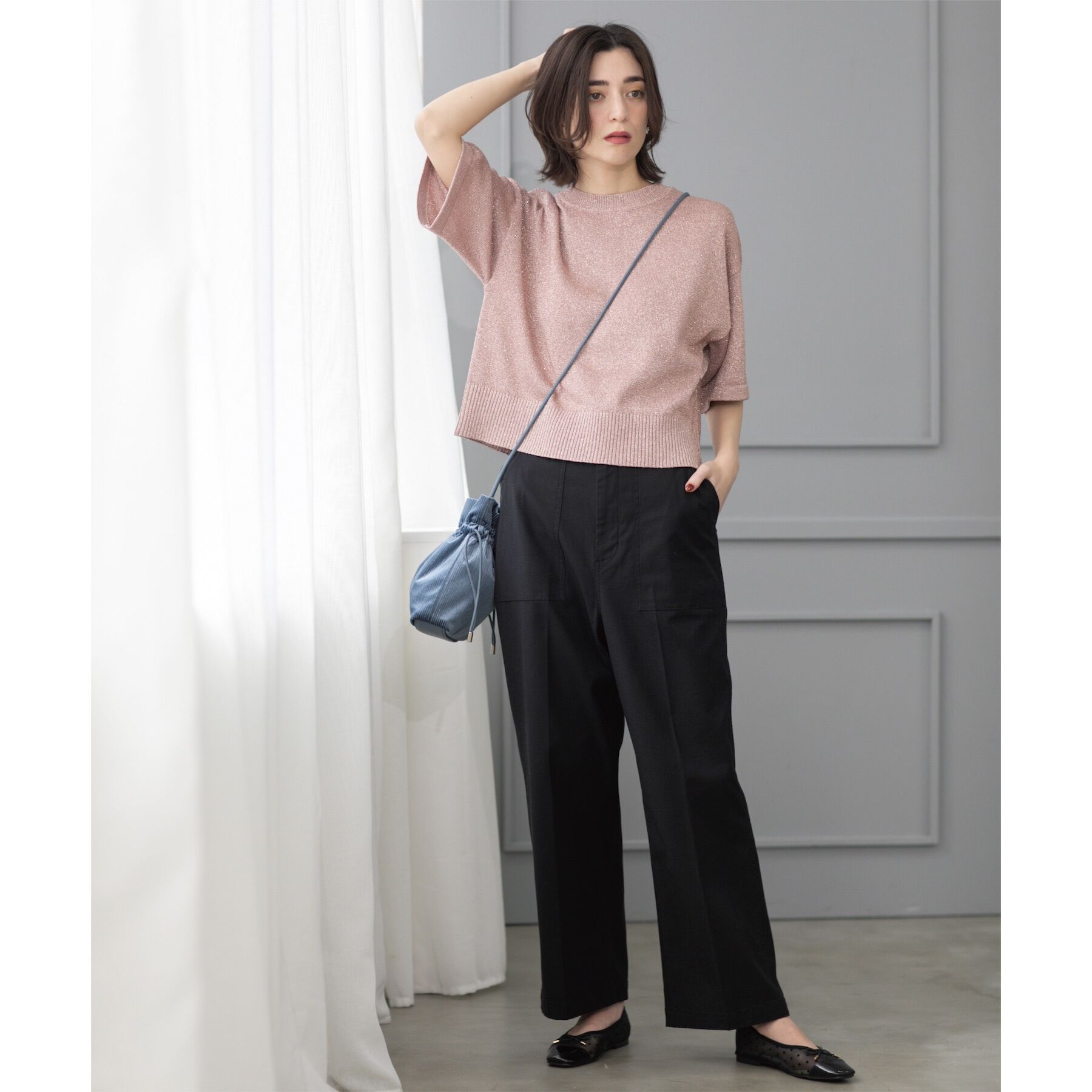 OPAQUE.CLIP「《S-LLサイズ》ストレッチベイカーワイドパンツ【洗濯機洗い可】」|その他|