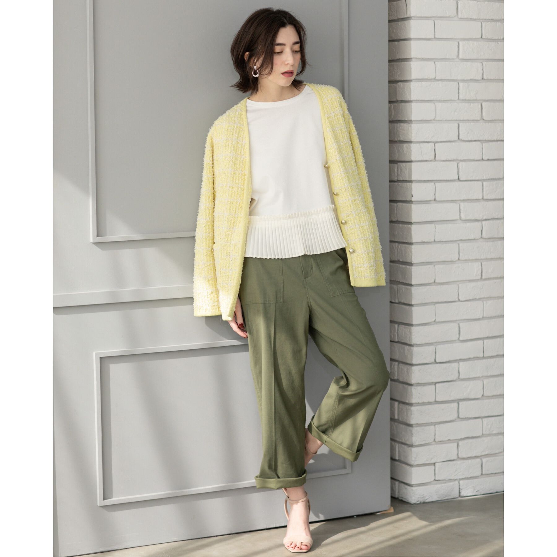 OPAQUE.CLIP「《S-LLサイズ》ストレッチベイカーワイドパンツ【洗濯機洗い可】」|その他|