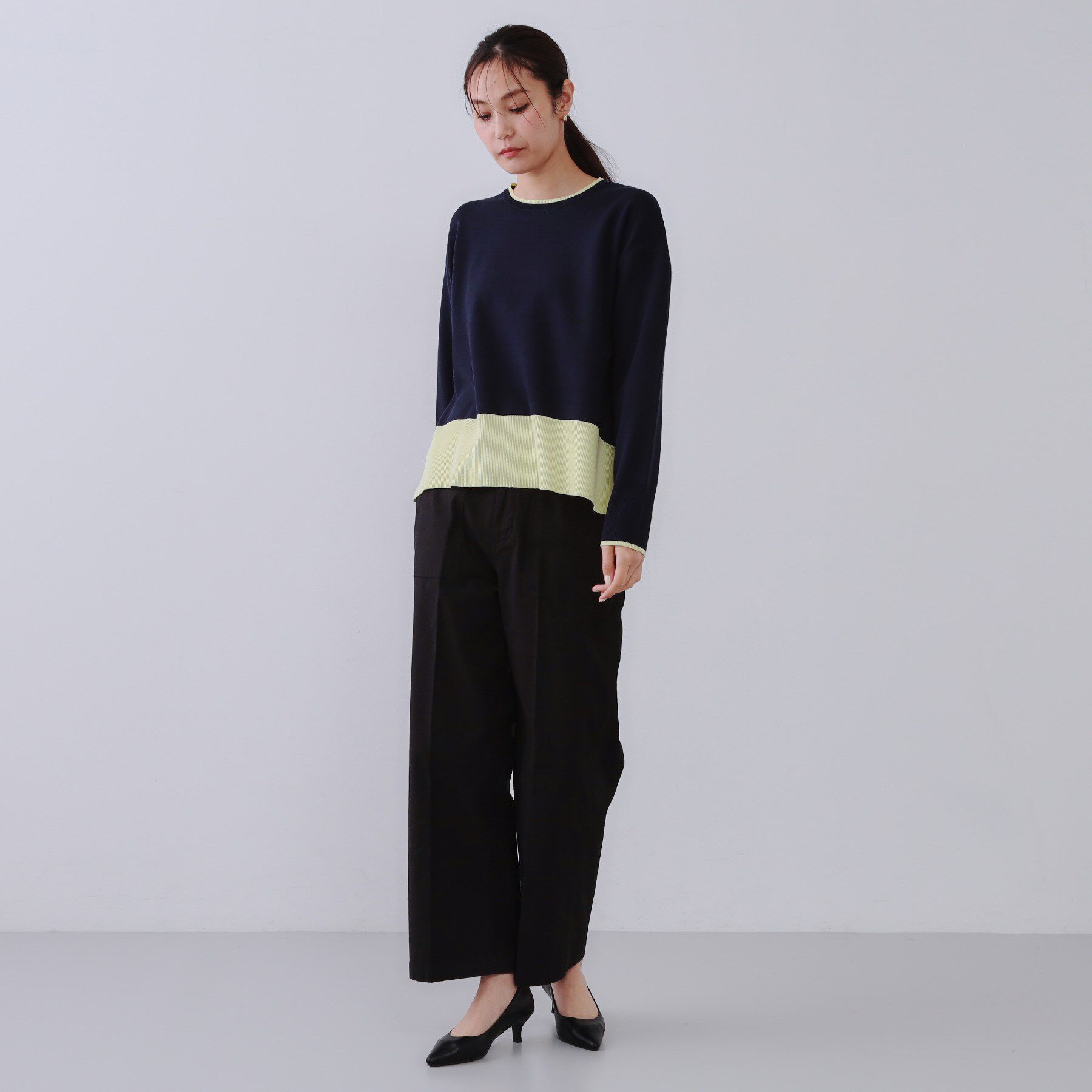 OPAQUE.CLIP「《S-LLサイズ》ストレッチベイカーワイドパンツ【洗濯機洗い可】」|その他|