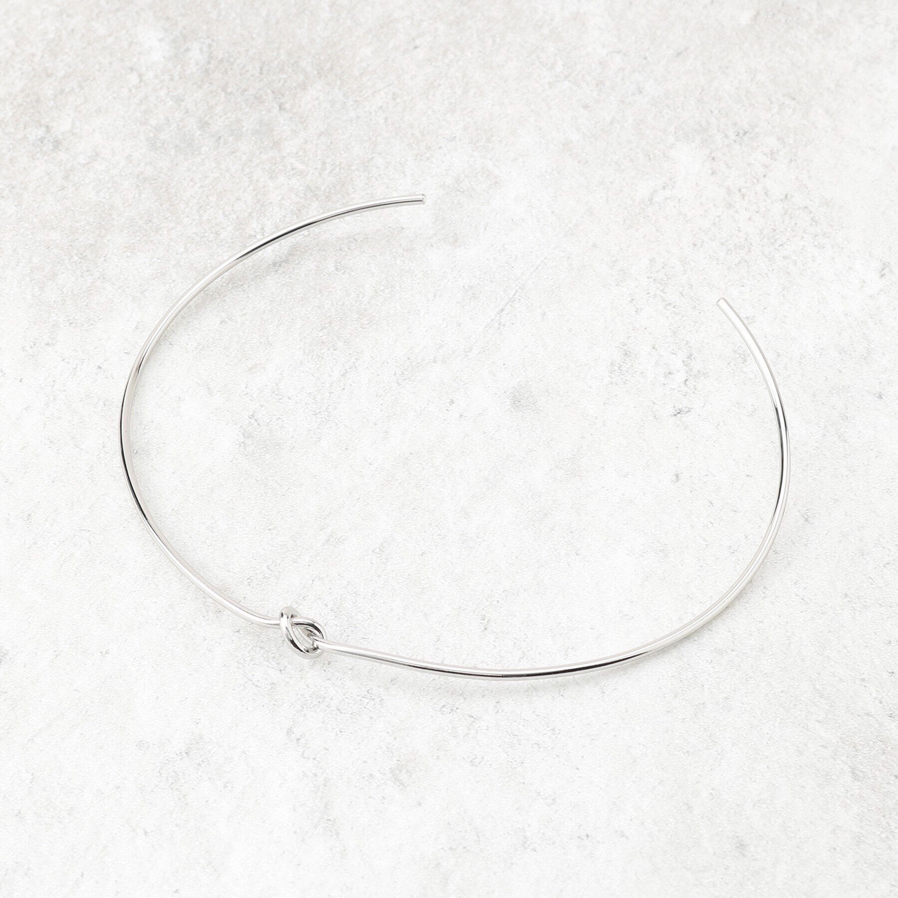 OPAQUE.CLIP「ねじりメタルチョーカー」|ネックレス|シルバー(006)