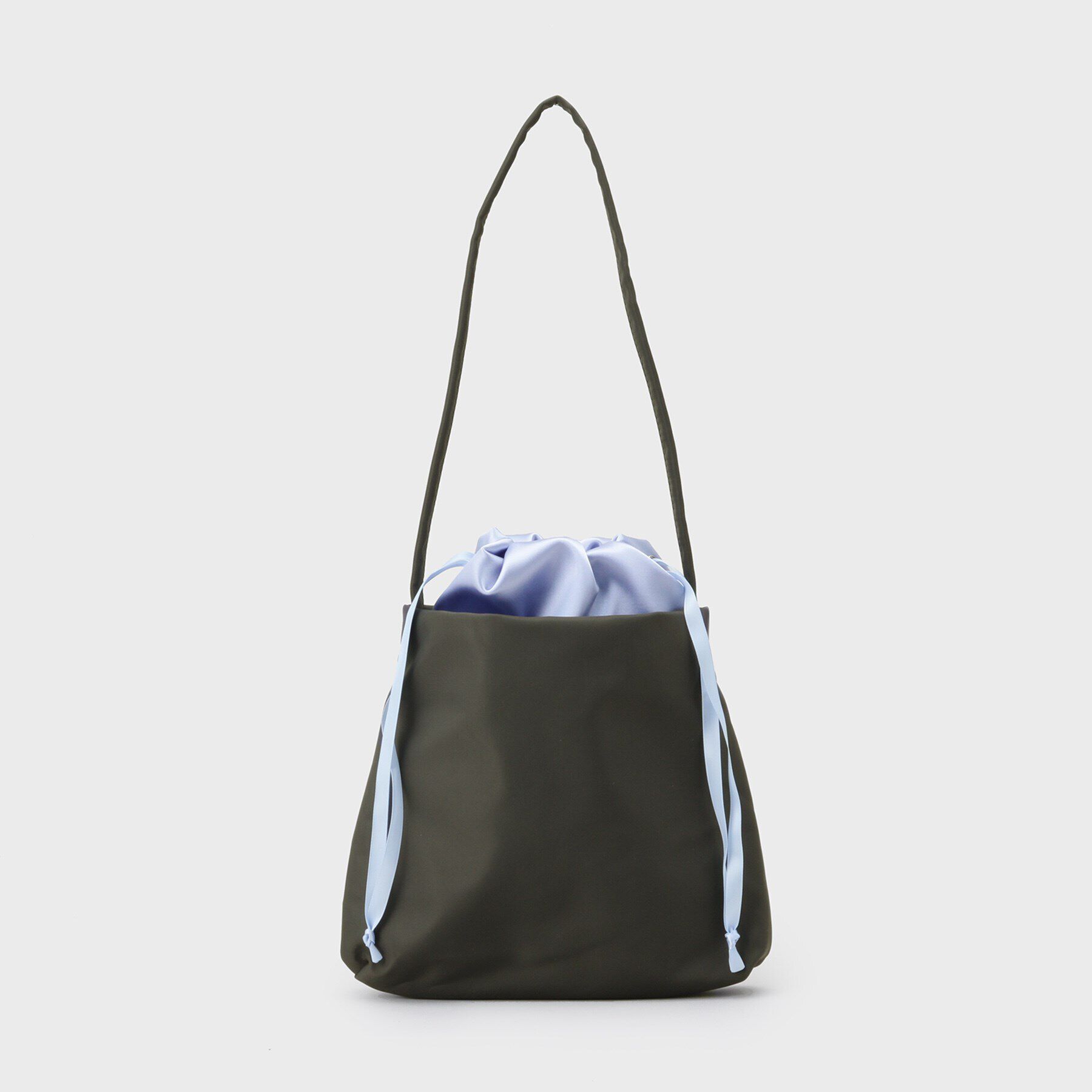 OPAQUE.CLIP「サテンコンビ巾着ワンショルダーバッグ」|ショルダー・メッセンジャー|