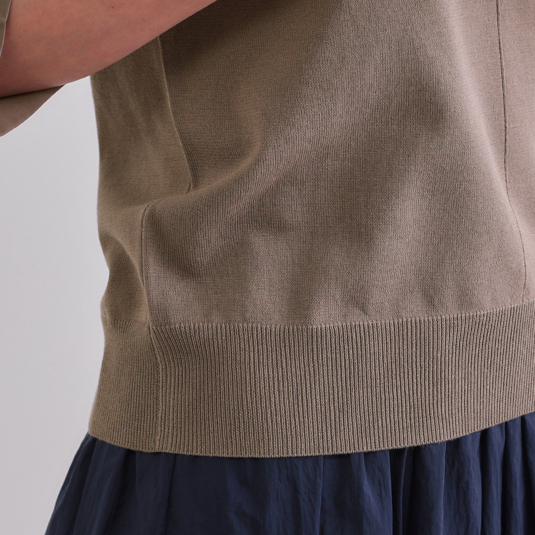 OPAQUE.CLIP「フハクスリーブドッキングニット【洗濯機洗い可】」|ニット・セーター|