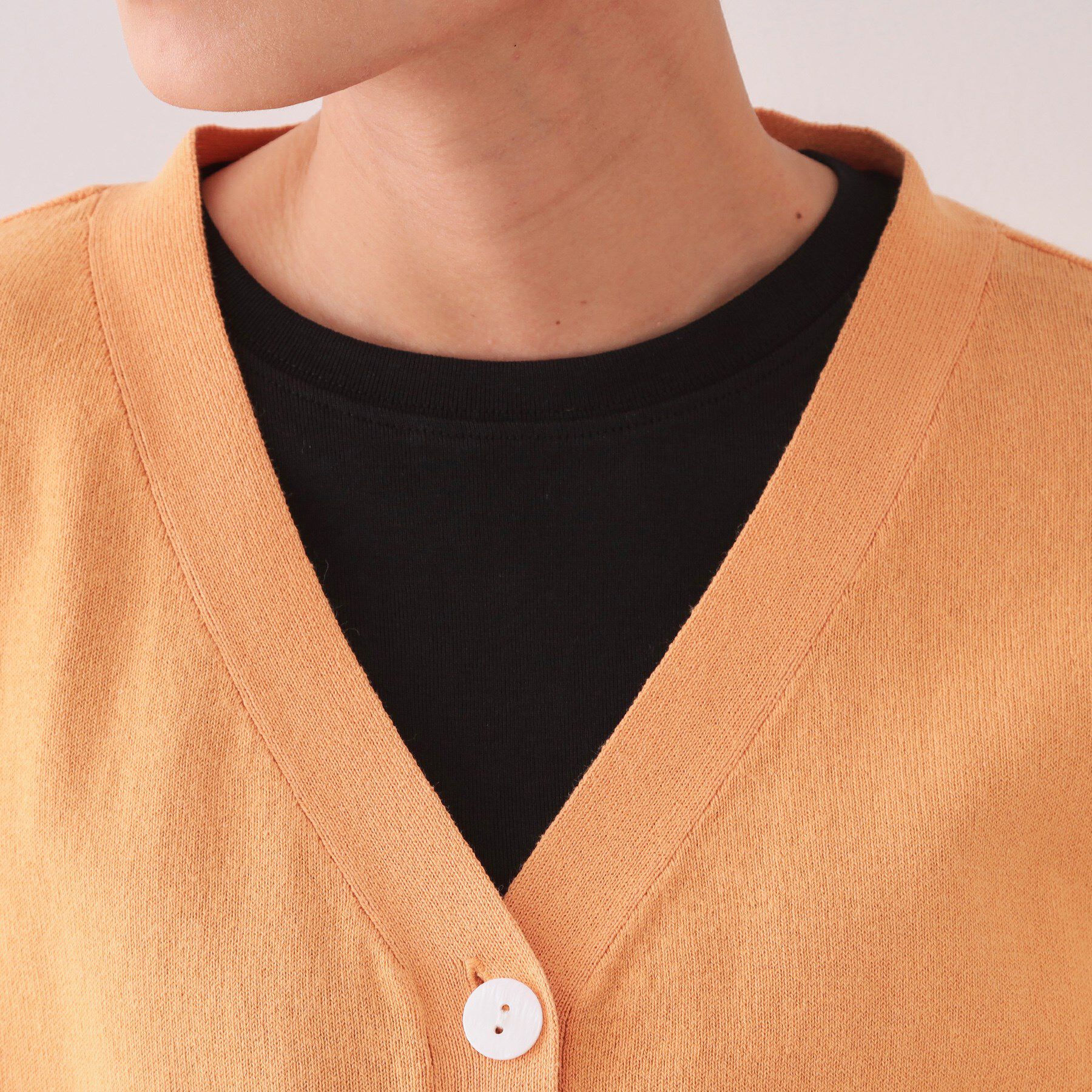 OPAQUE.CLIP「ワイドVネックニットカーディガン【洗濯機洗い可】」|カーディガン|