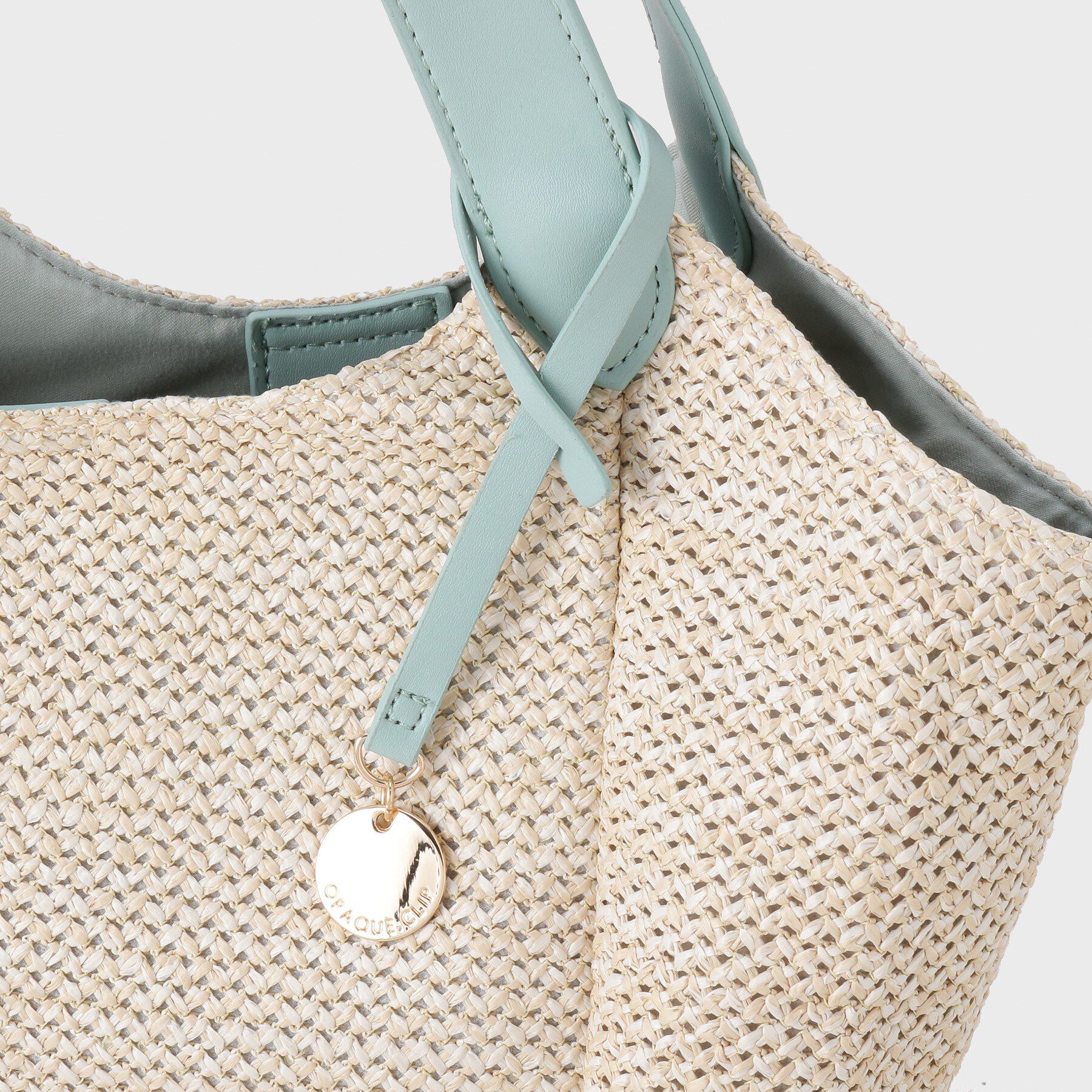 OPAQUE.CLIP「雑材合皮コンビマチ付きトートバッグ」|トートバッグ|