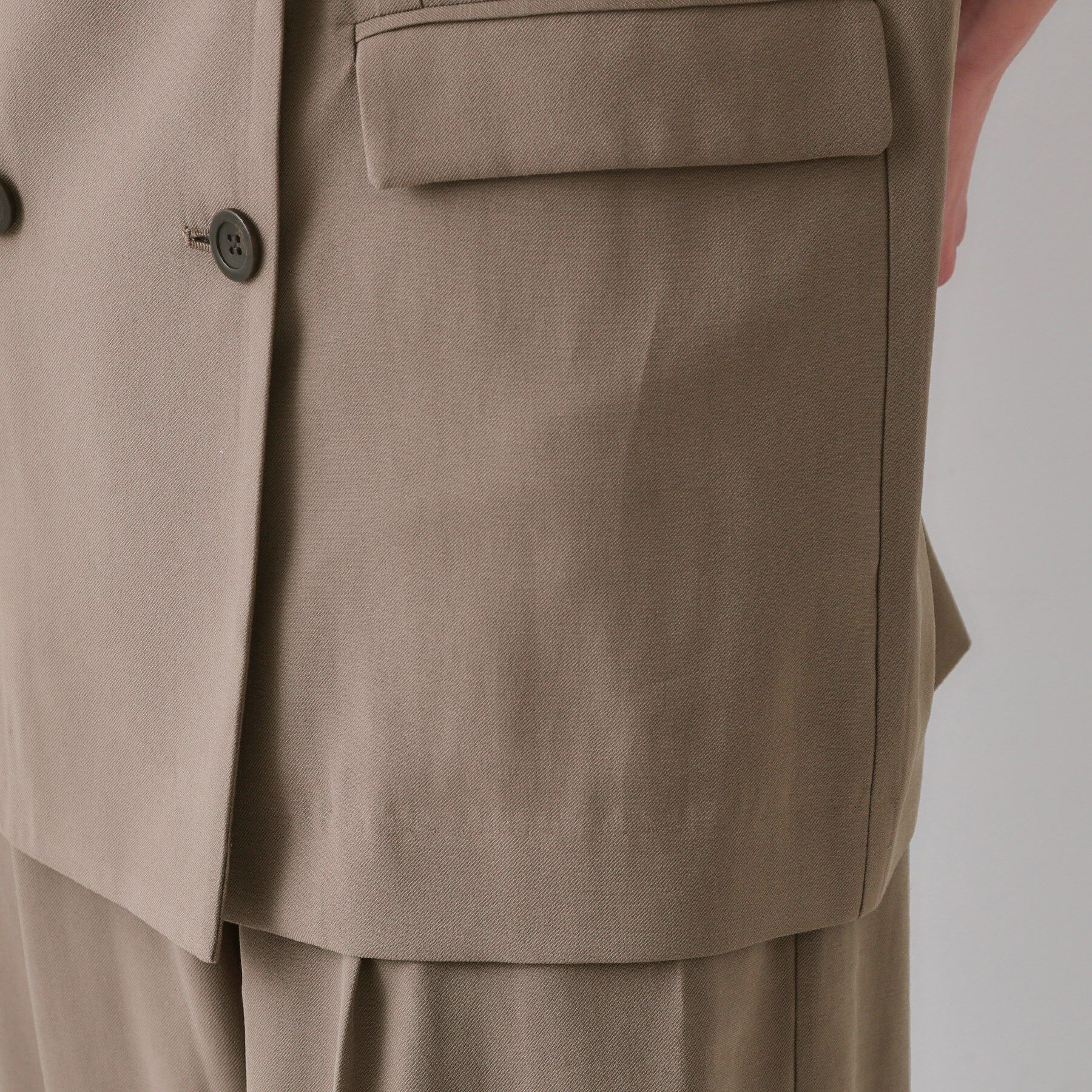 OPAQUE.CLIP「《美人百花掲載》テーラードジレ/セットアップ対応【洗える】」|ベスト・ジレ|