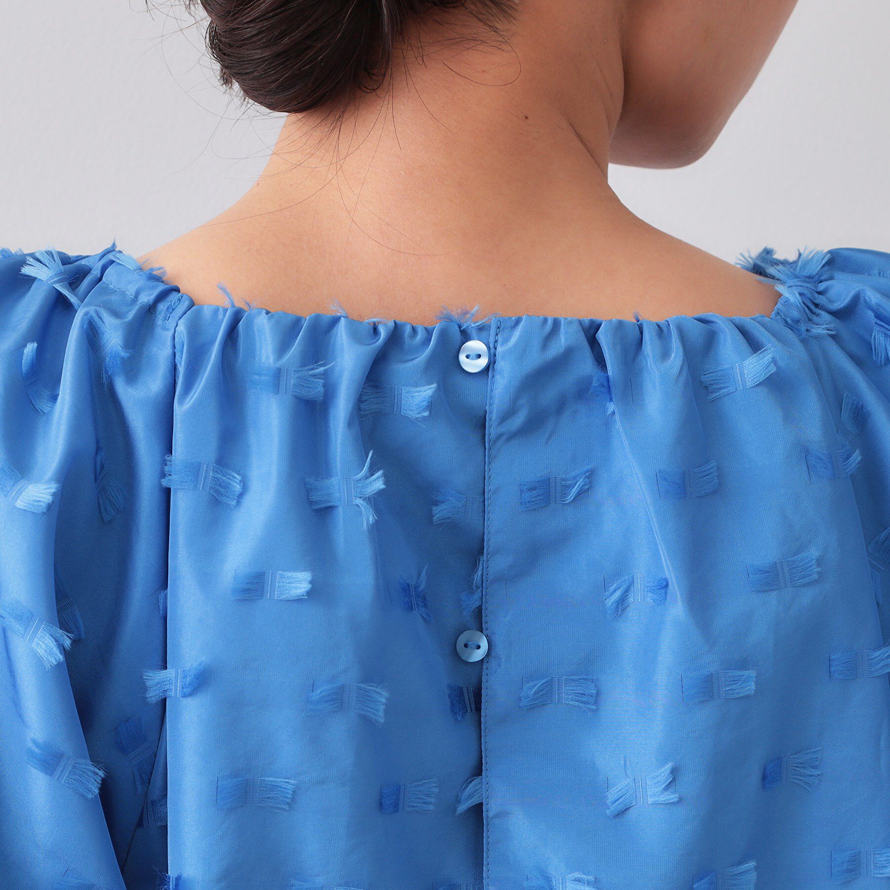 OPAQUE.CLIP「ジャカードボリュームブラウス【洗濯機洗い可】」|シャツ・ブラウス|