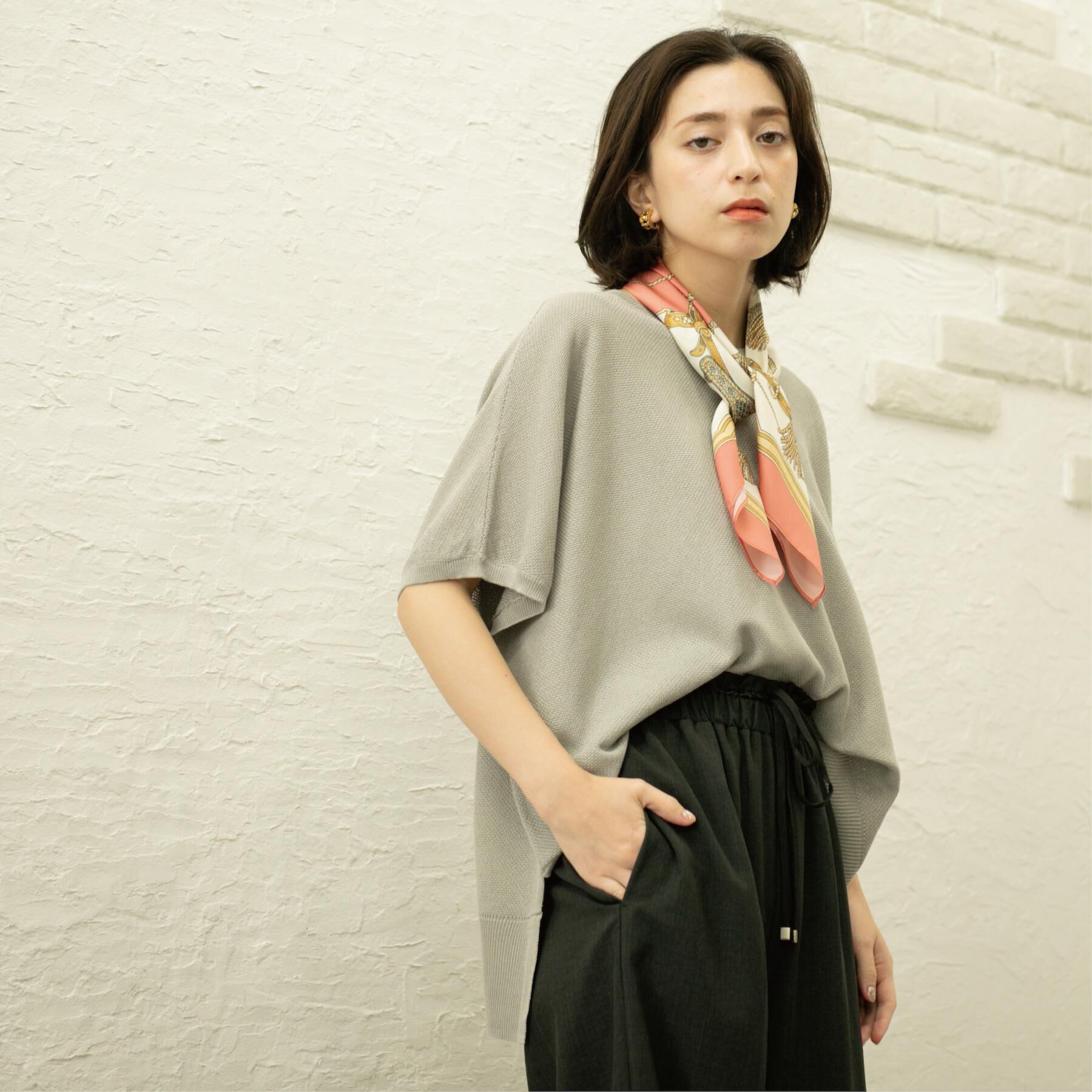 OPAQUE.CLIP「《5色展開/S-LLサイズ》リラクシーメッシュニット【洗濯機洗い可】」|ニット・セーター|