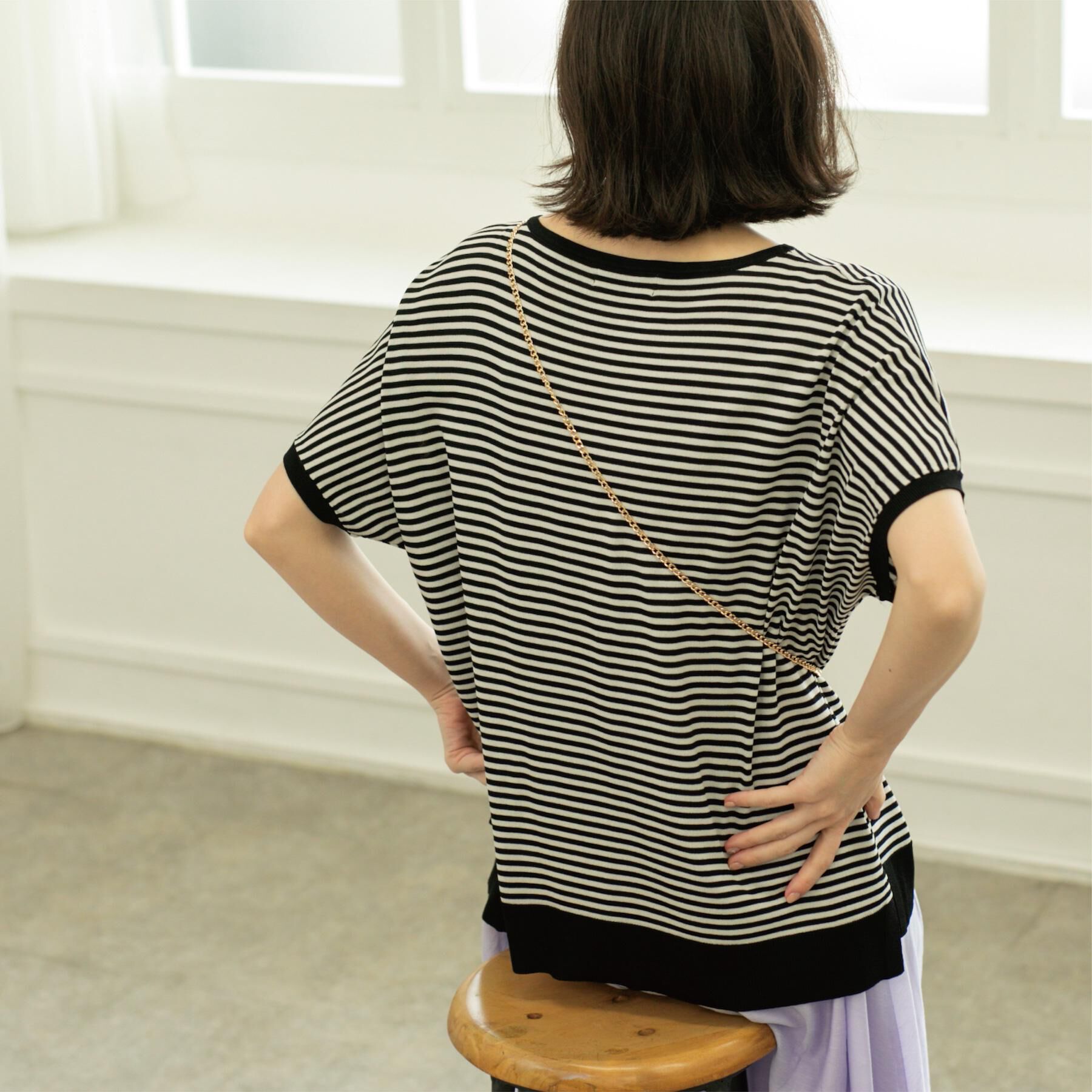 OPAQUE.CLIP「《6色展開/S-LLサイズ》ドルマンスリーブニット【UV/接触冷感/洗濯機洗い可/抗ピル】」|ニット・セーター|