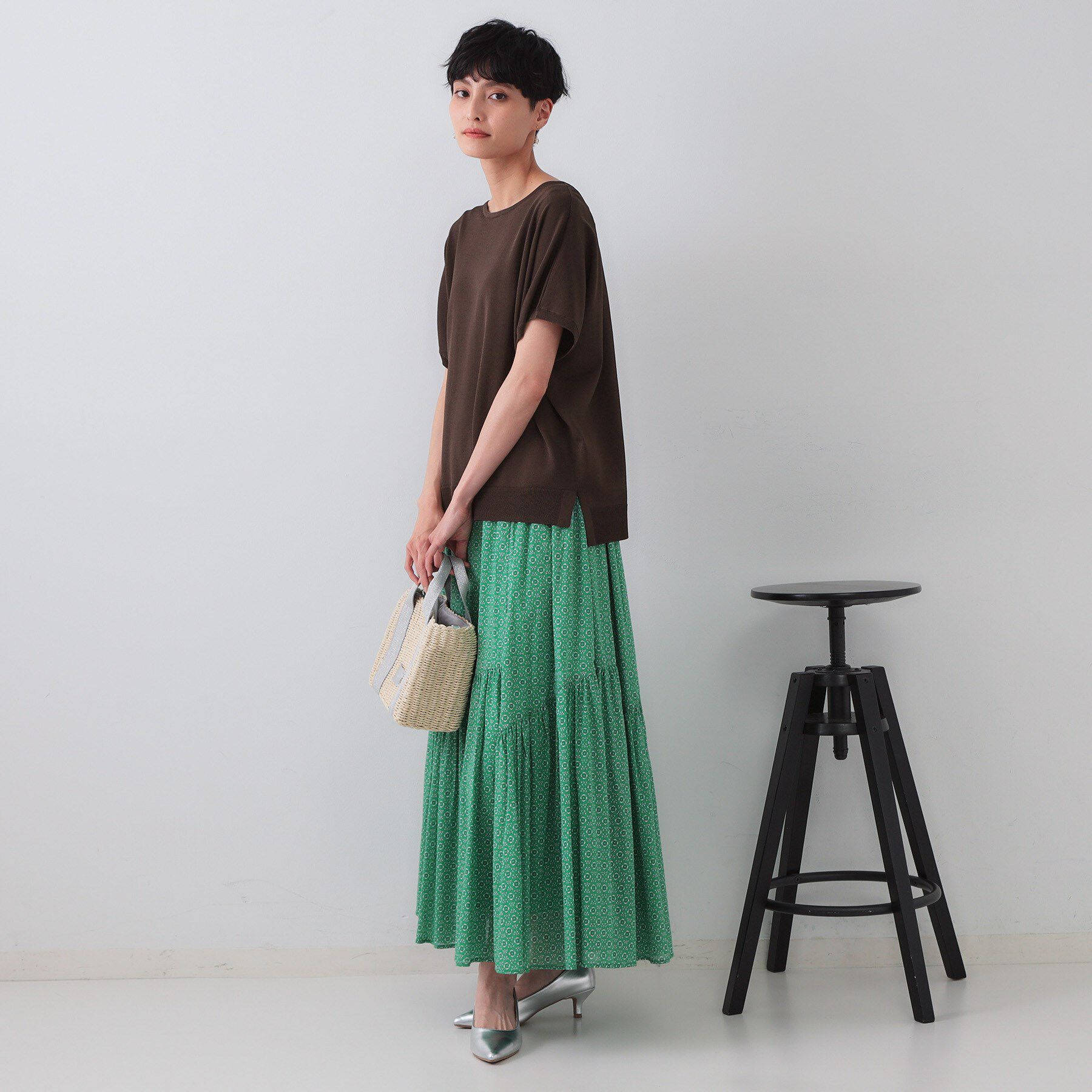 OPAQUE.CLIP「《6色展開/S-LLサイズ》ドルマンスリーブニット【UV/接触冷感/洗濯機洗い可/抗ピル】」|ニット・セーター|