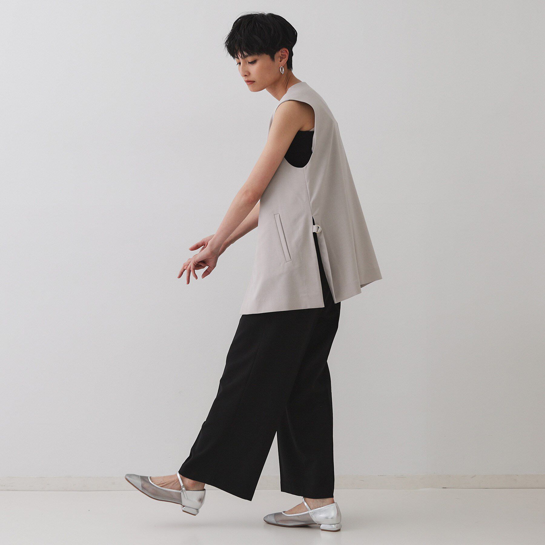 OPAQUE.CLIP「美脚イージーワイドパンツ【防シワ/洗濯機洗い可/抗ピル/ストレッチ】《丈が選べる/SS-LLサイズ/」|その他|