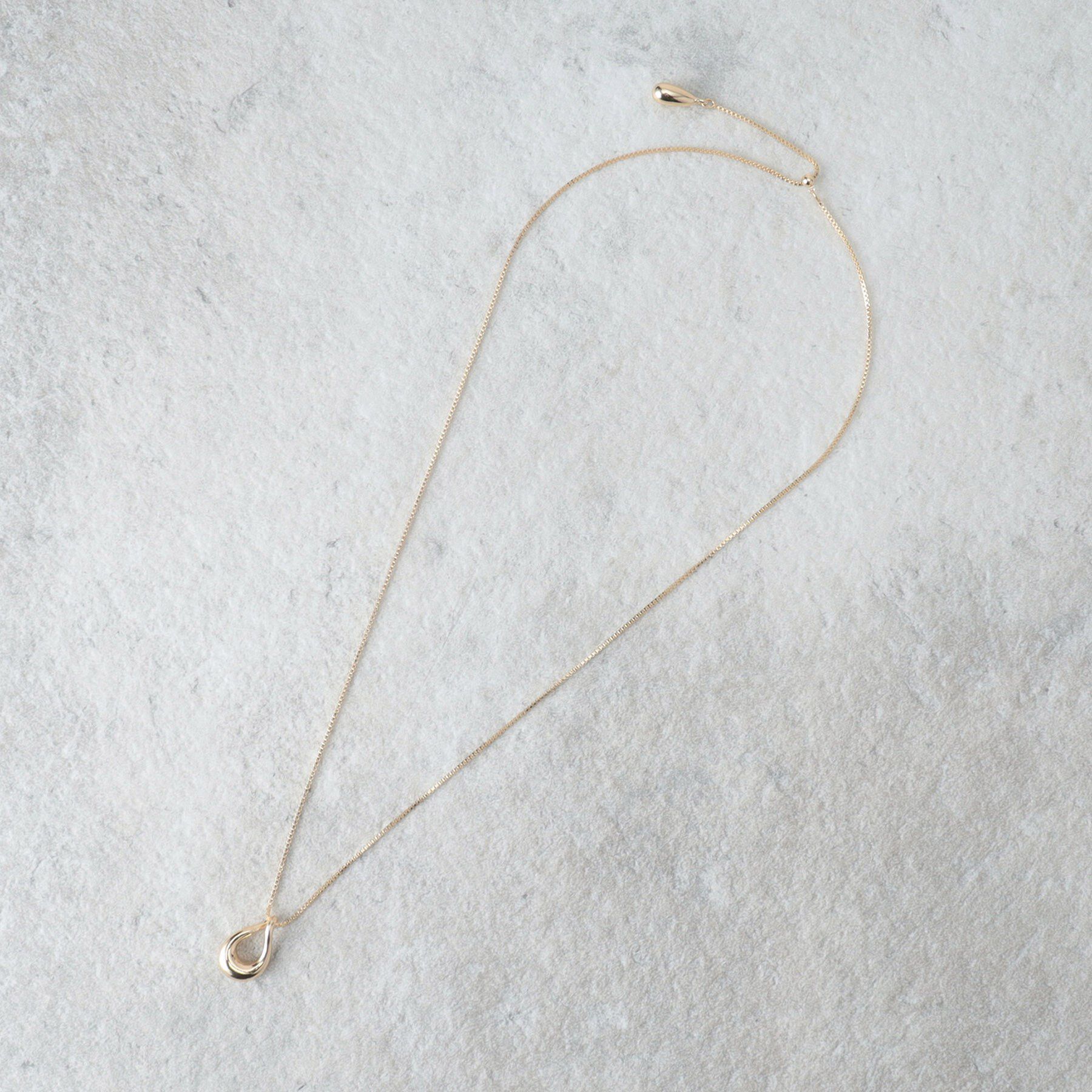 OPAQUE.CLIP「【2WAY】Y字しずくメタルネックレス」|ネックレス|