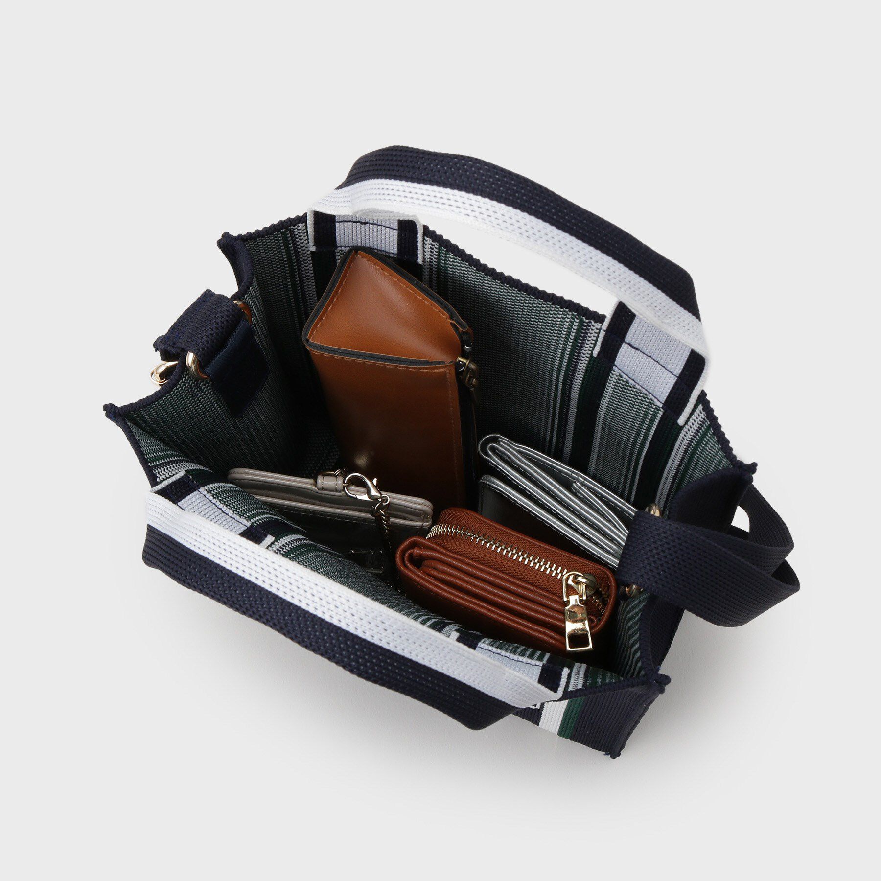 OPAQUE.CLIP「【2WAY】ラインハンドルスクエアニットミニショルダーバッグ」|ショルダー・メッセンジャー|