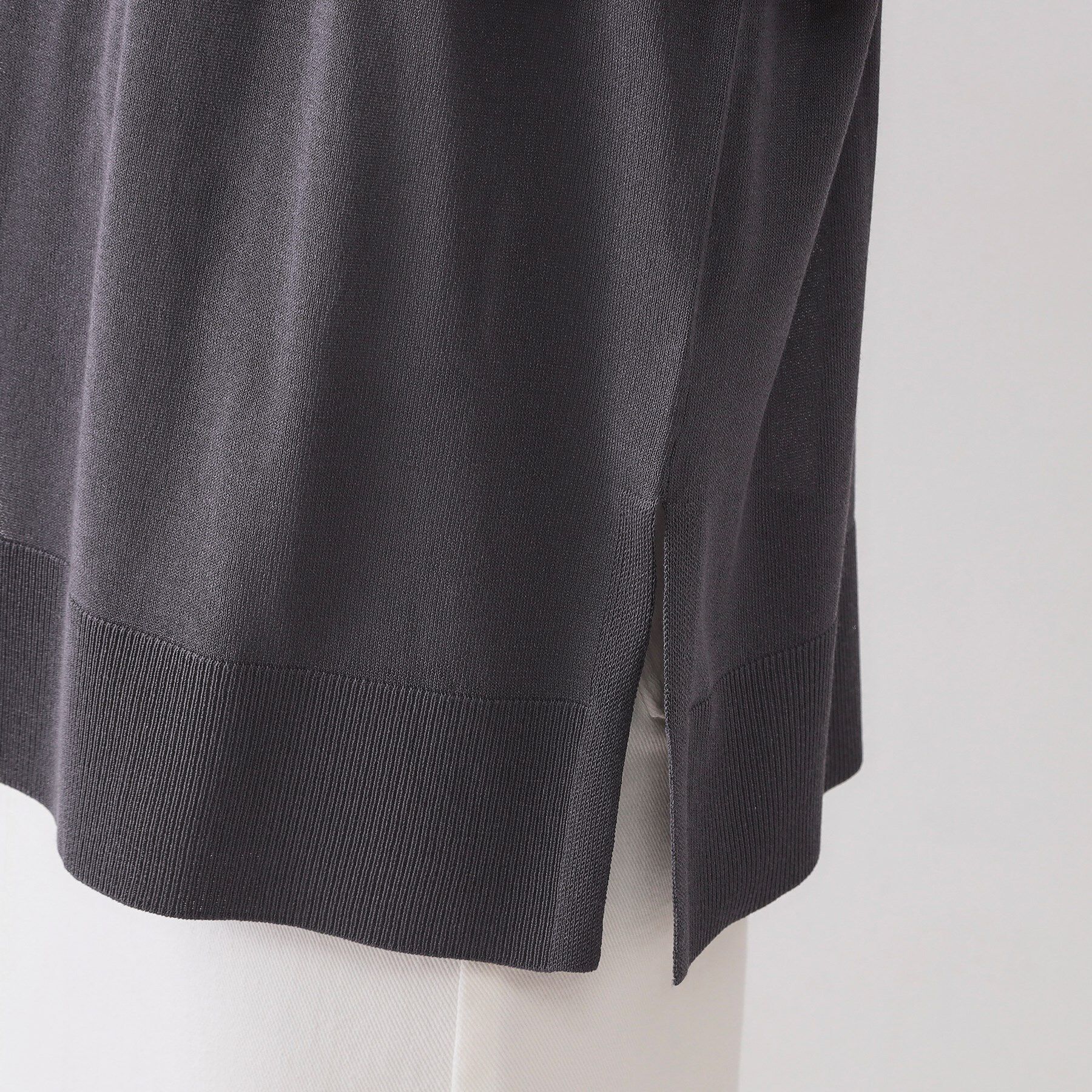 OPAQUE.CLIP「ミドル丈トッパーニットカーディガン【洗濯機洗い可/接触冷感/抗ピル】」|カーディガン|