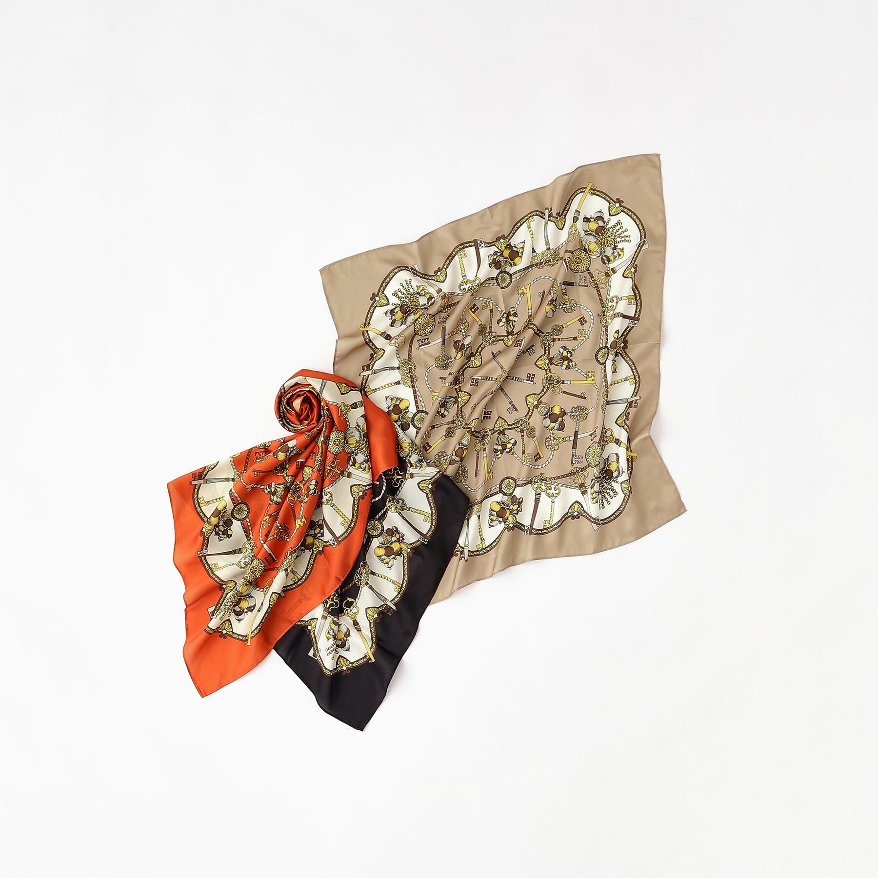 OPAQUE.CLIP「チェーン柄スクエア大判スカーフ」|バンダナ・スカーフ|