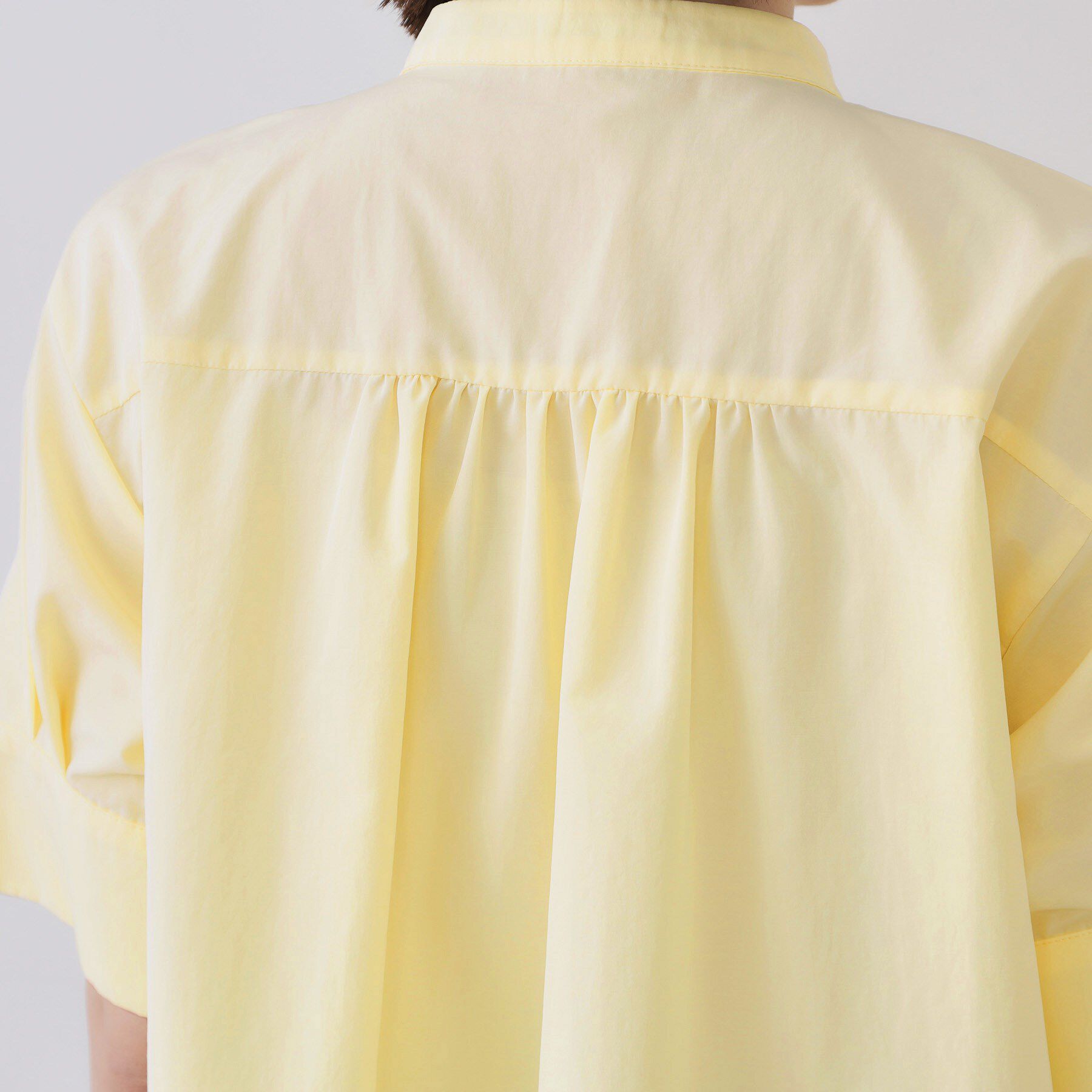 OPAQUE.CLIP「ピンタックフレアシャツ【洗濯機洗い可】」|シャツ・ブラウス|