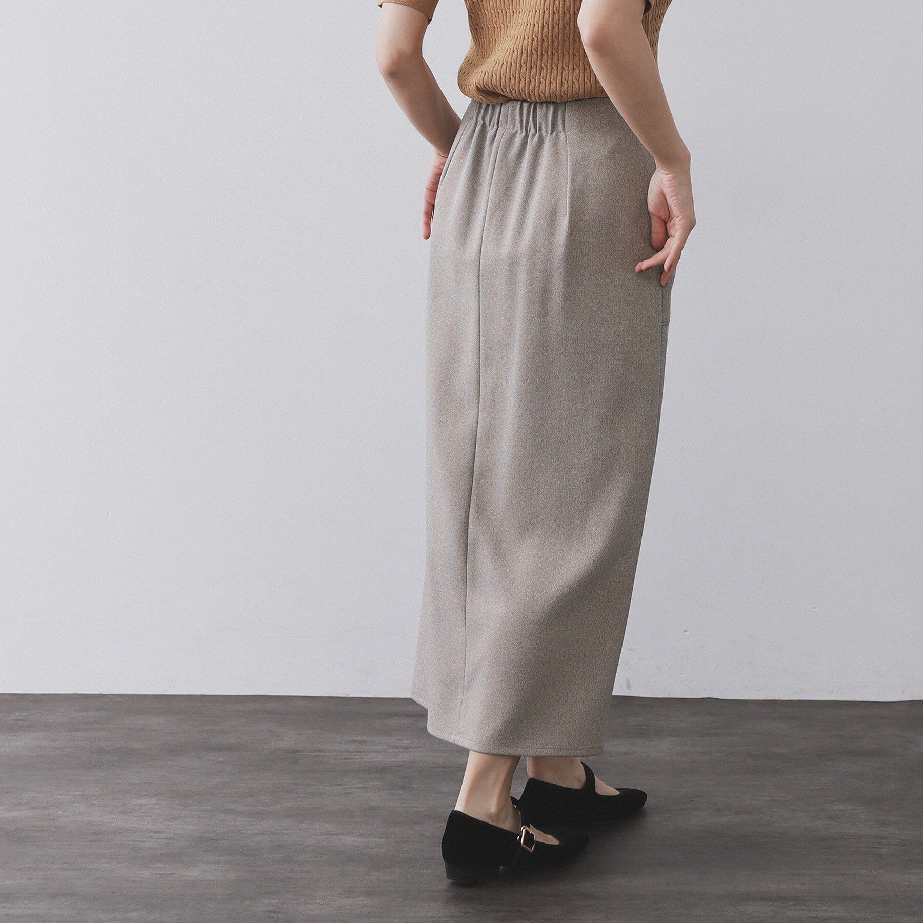 OPAQUE.CLIP「ストレッチダブルポケットタイトスカート【洗える】」|スカート|