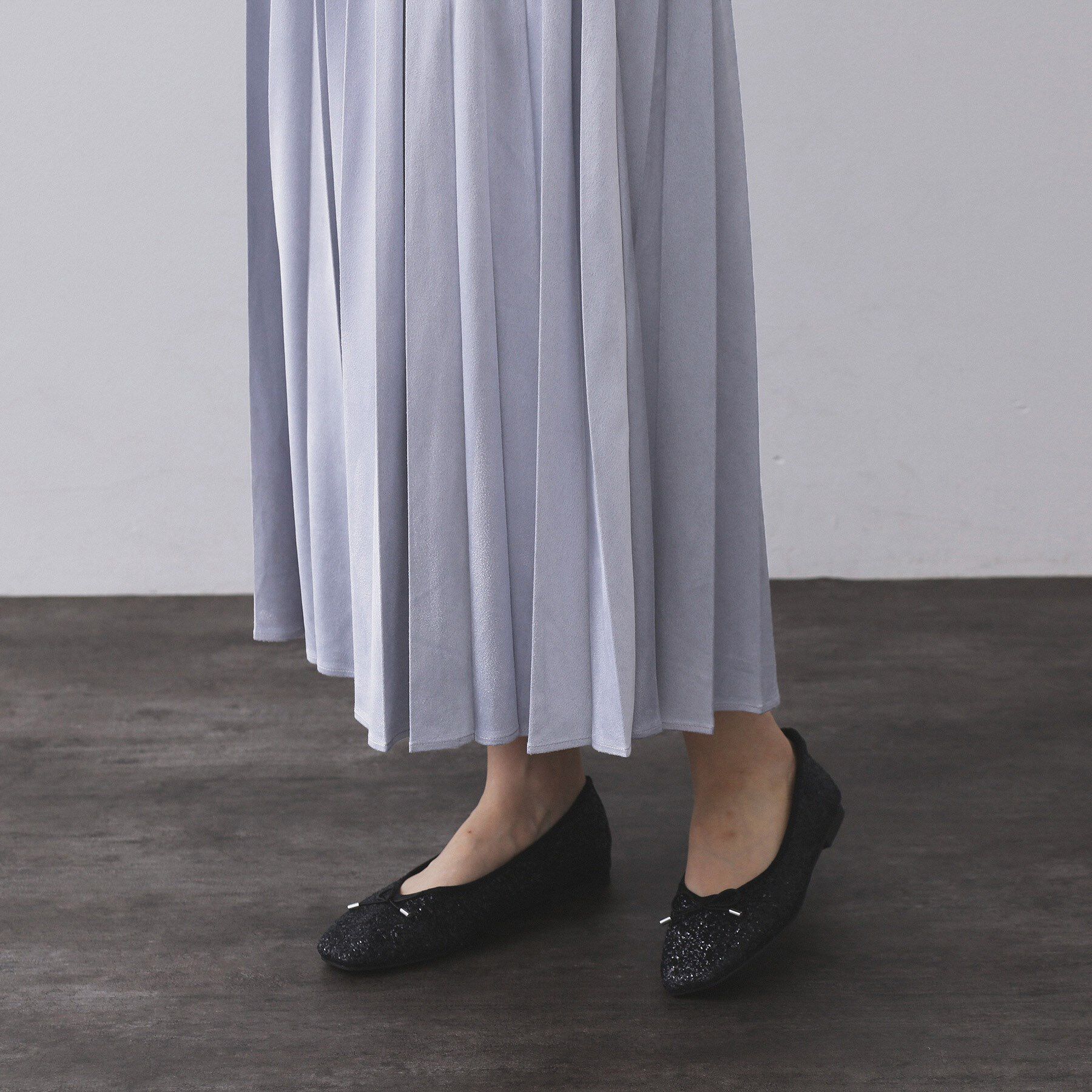 OPAQUE.CLIP「フェイクスウェードプリーツスカート【静電気防止加工/洗濯機OK】」|スカート|