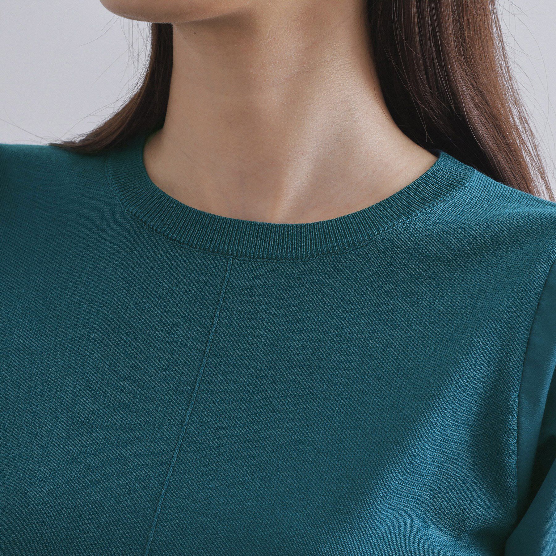 OPAQUE.CLIP「ドッキングスリーブニット【洗濯機洗い可/抗ピル】」|ニット・セーター|