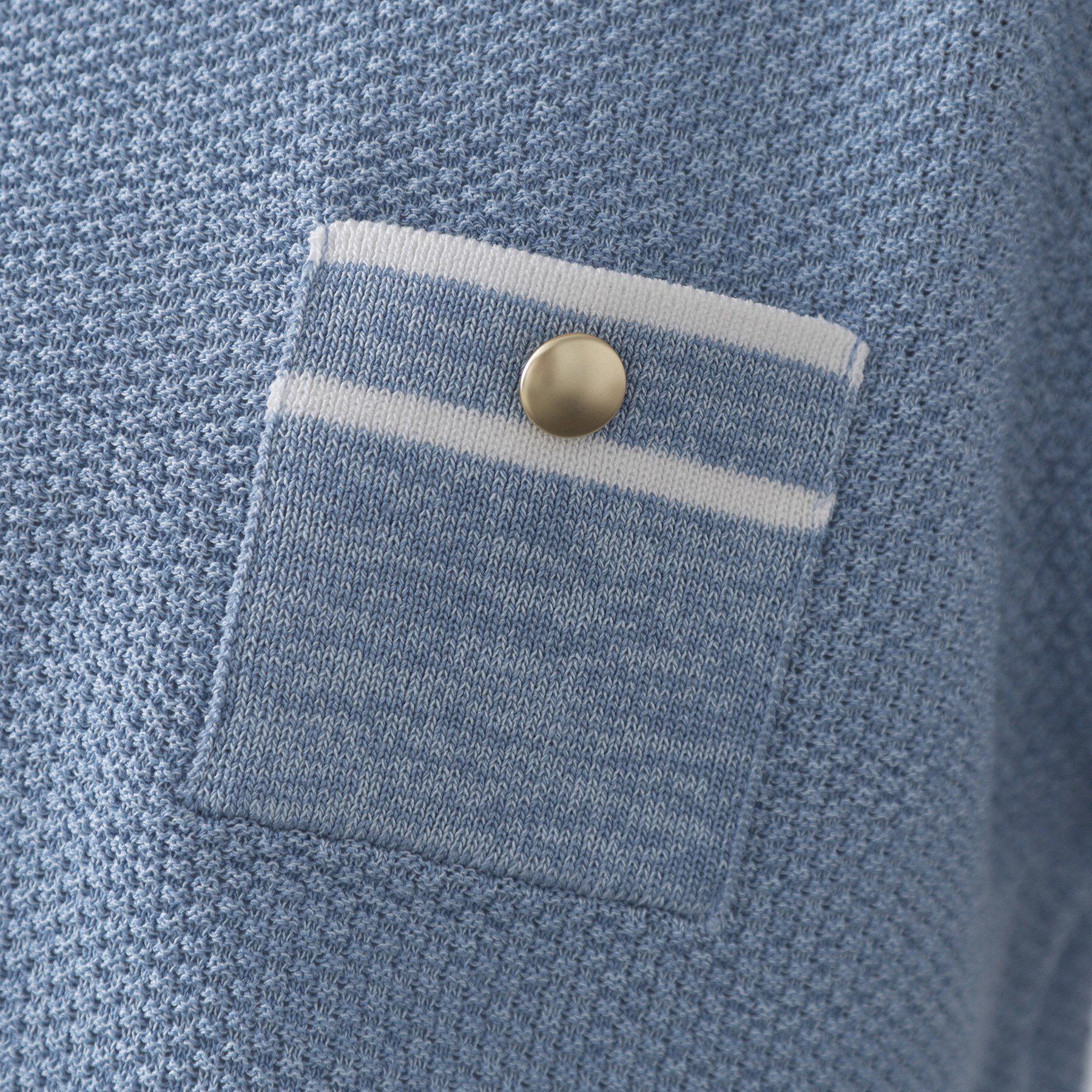 OPAQUE.CLIP「ツイードライクポケット付きニット【洗濯機洗い可/抗ピル】」|ニット・セーター|