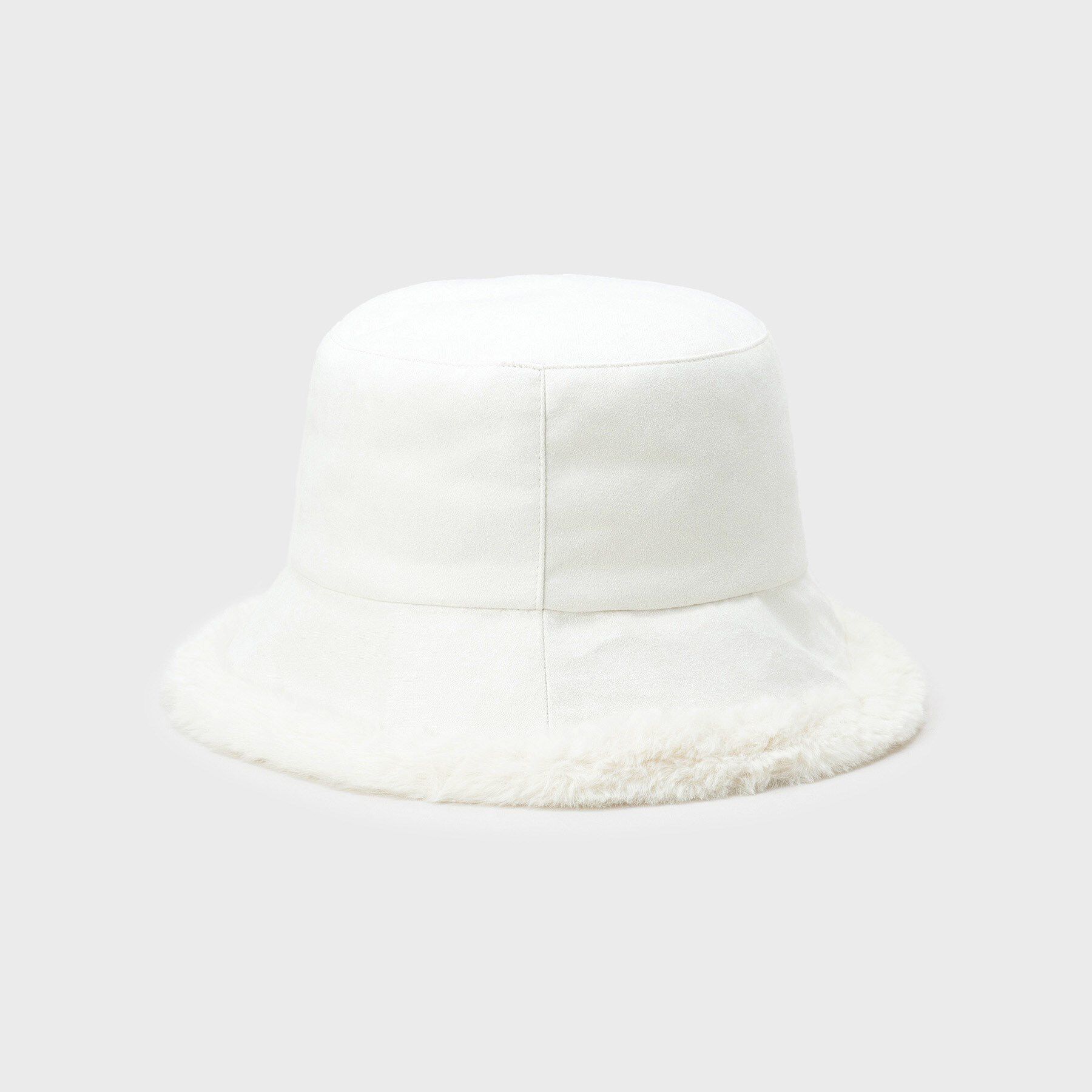 OPAQUE.CLIP「【リバーシブル】フェイクムートン&times;フェイクファーバケットハット」|ハット|