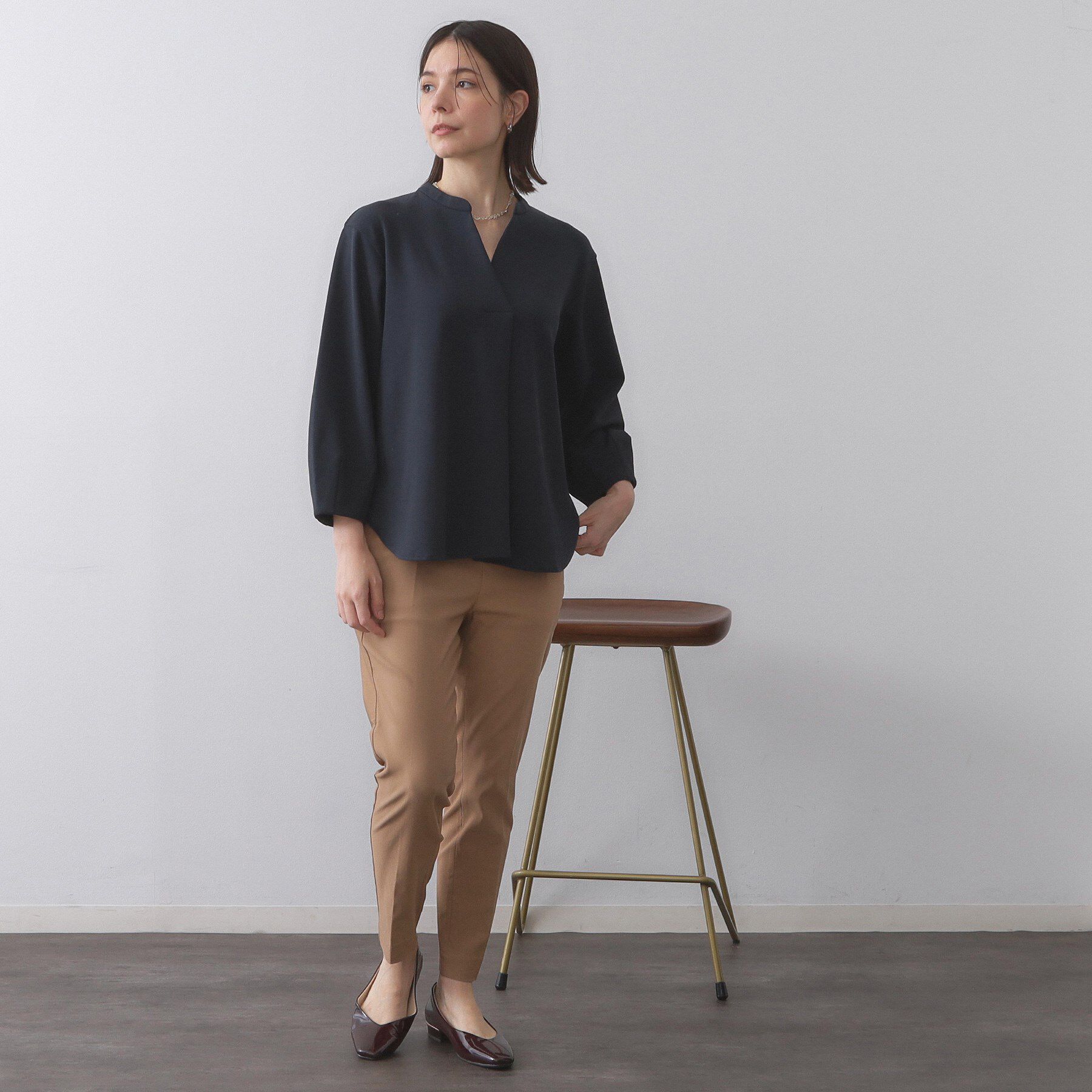 OPAQUE.CLIP「スキッパートップス【吸水速乾/UVケア/洗濯機OK】」|Tシャツ・カットソー|