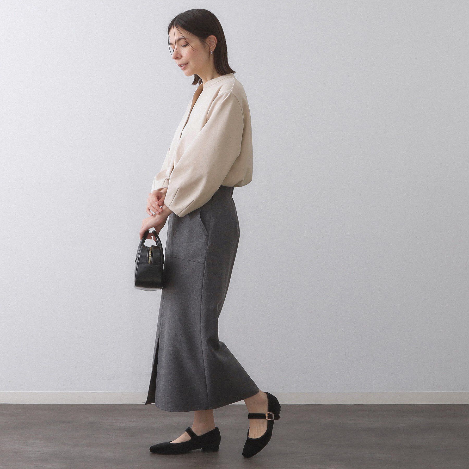 OPAQUE.CLIP「スキッパートップス【吸水速乾/UVケア/洗濯機OK】」|Tシャツ・カットソー|