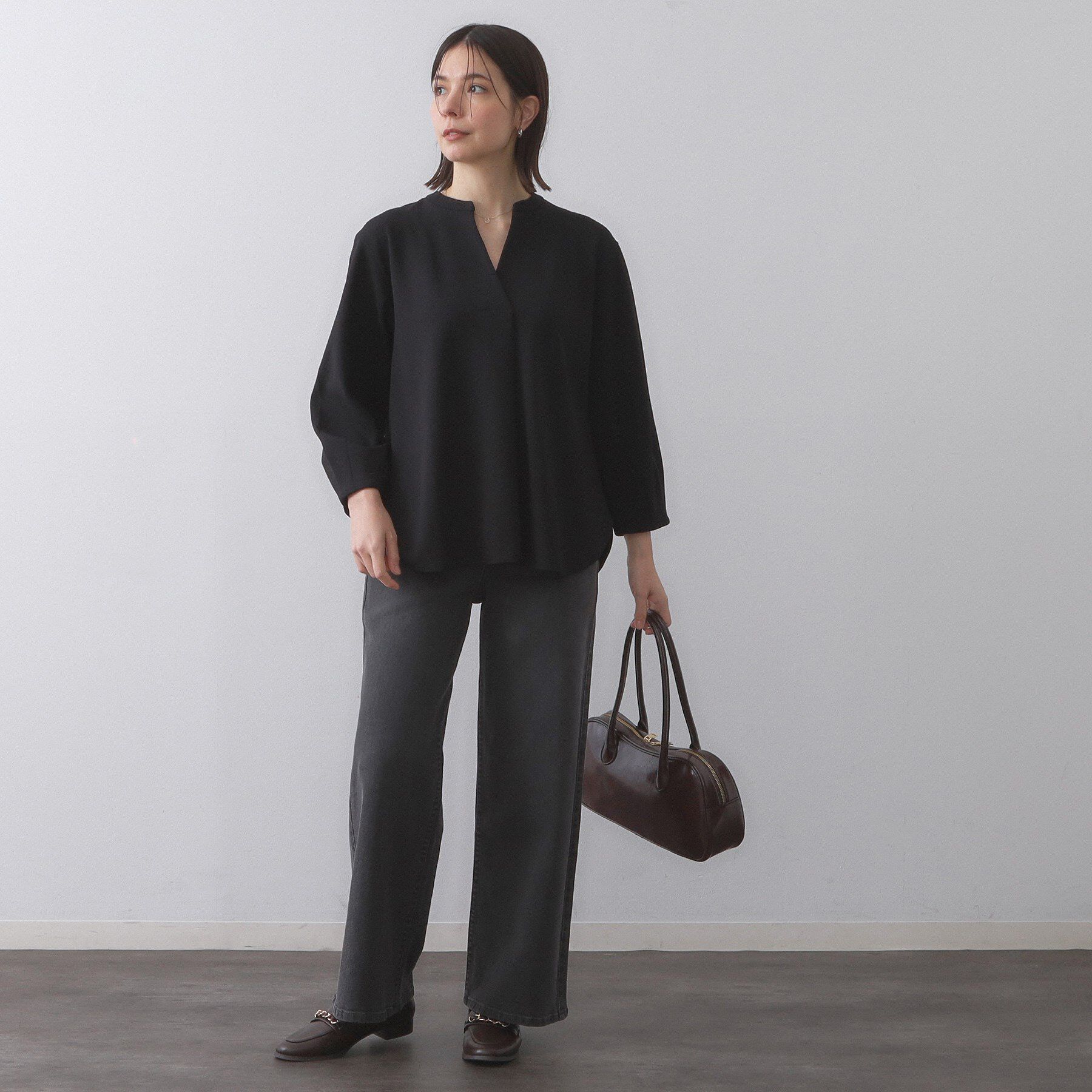 OPAQUE.CLIP「スキッパートップス【吸水速乾/UVケア/洗濯機OK】」|Tシャツ・カットソー|