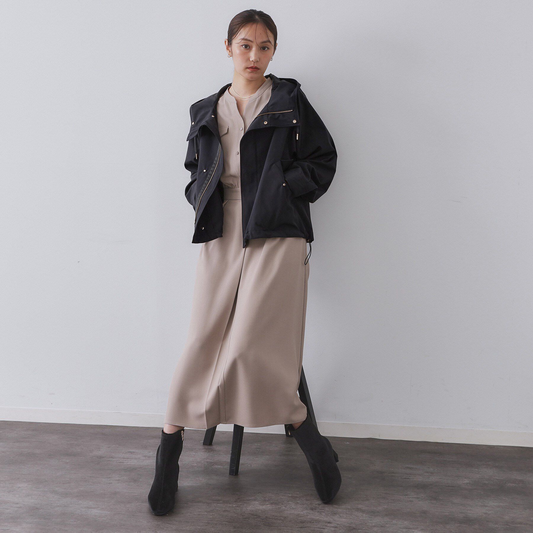 OPAQUE.CLIP「《ツインセット》マウンテンパーカー&times;キルティングベストライナー【撥水/洗濯機OK】」|ブルゾン・スタジャン|