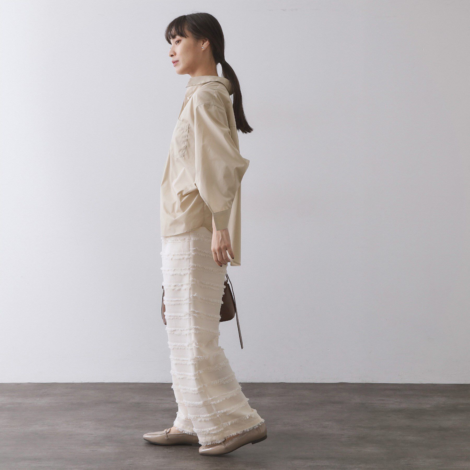 OPAQUE.CLIP「フォルムデザインシャツ【洗濯機OK】」|シャツ・ブラウス|