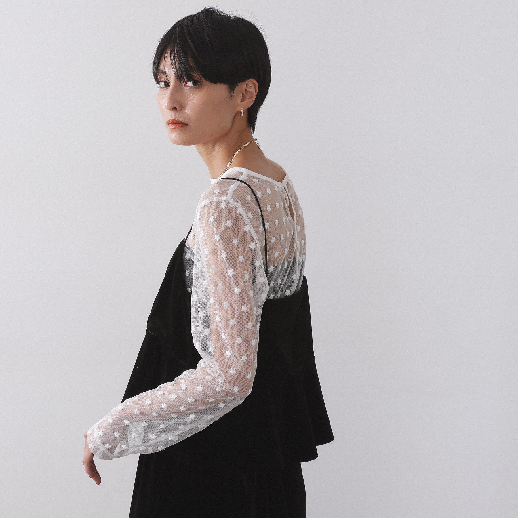 OPAQUE.CLIP「ベロアキャミ/セットアップ対応可【洗濯機OK】」|シャツ・ブラウス|