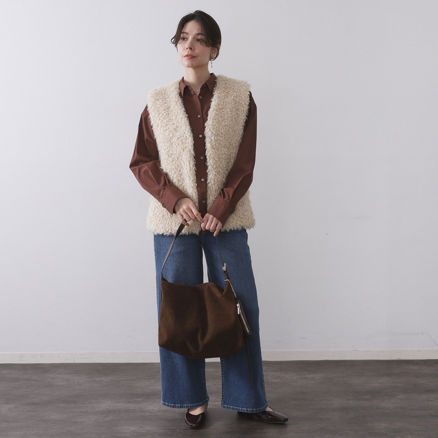 OPAQUE.CLIP「ポケット刺繍レギュラーカラーシャツ【洗濯機OK】」|シャツ・ブラウス|