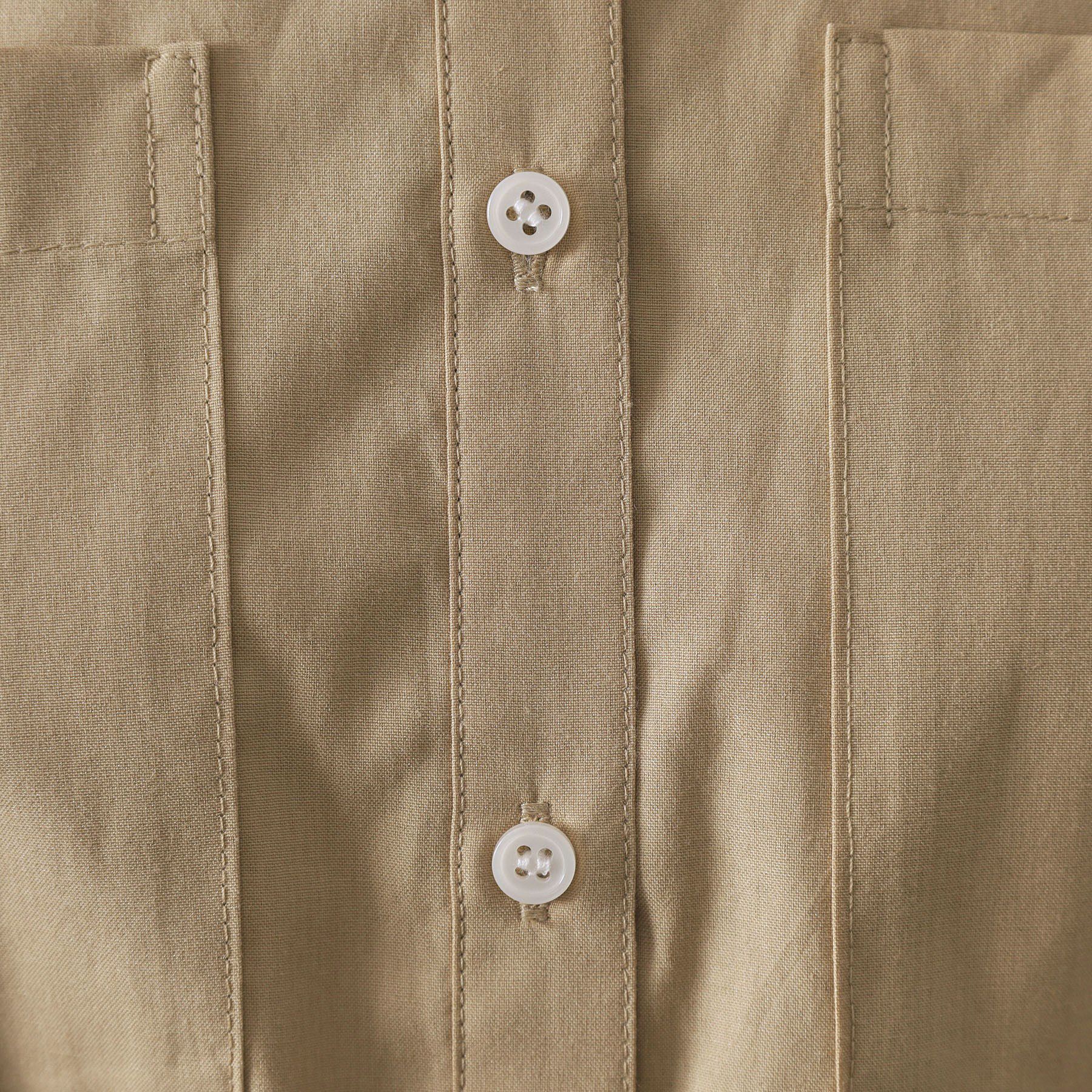 OPAQUE.CLIP「ドロストヘムショートシャツ【洗濯機OK】」|シャツ・ブラウス|