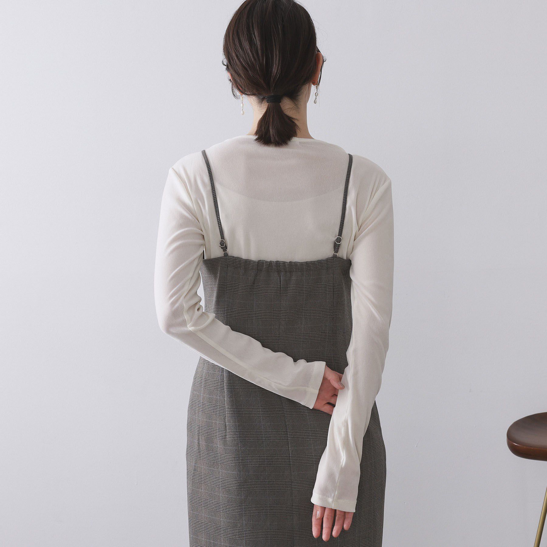 OPAQUE.CLIP「フロッキーチュールトップス【洗濯機OK】」|Tシャツ・カットソー|