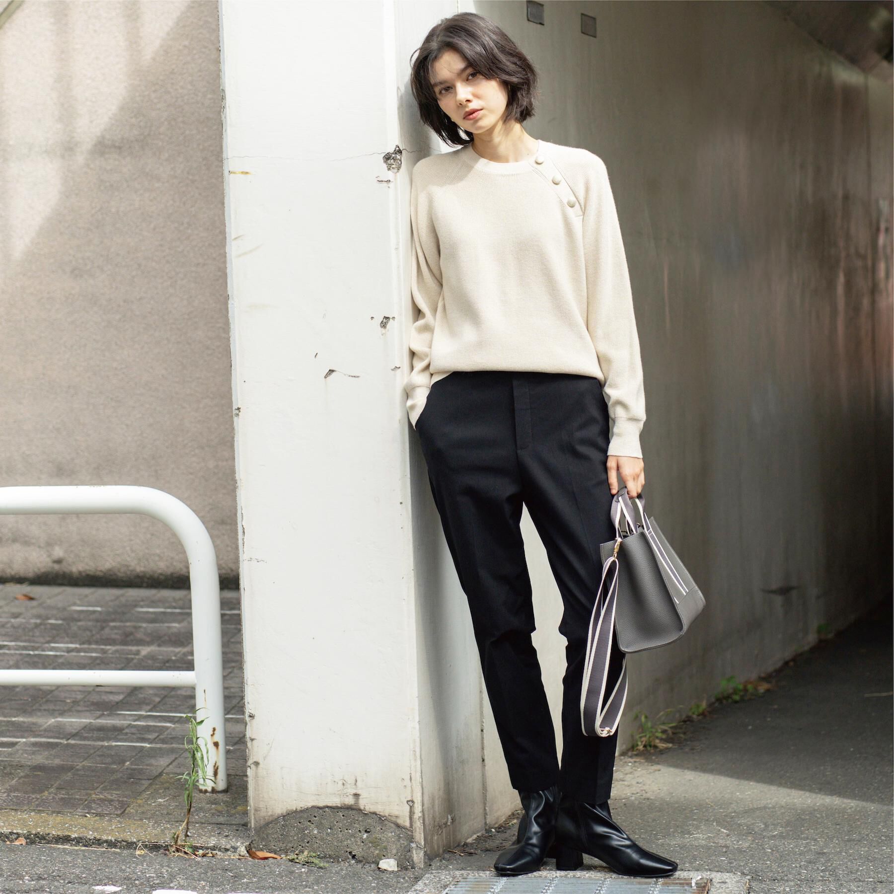 OPAQUE.CLIP「裏起毛ハイストレッチイージーテーパードパンツ【洗濯機OK】」|その他|