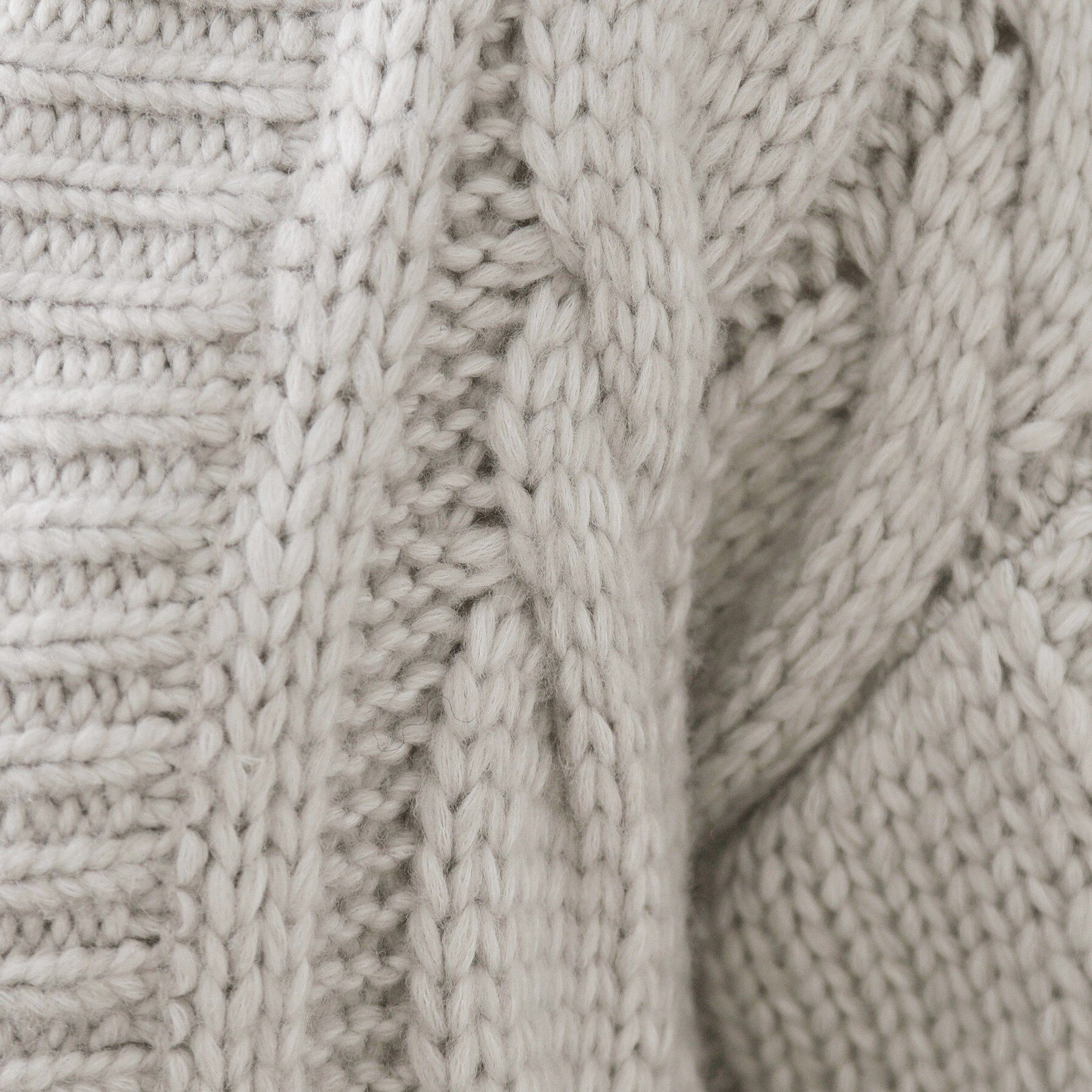 OPAQUE.CLIP「ケーブルローゲージニットカーディガン【洗濯機OK】」|カーディガン|