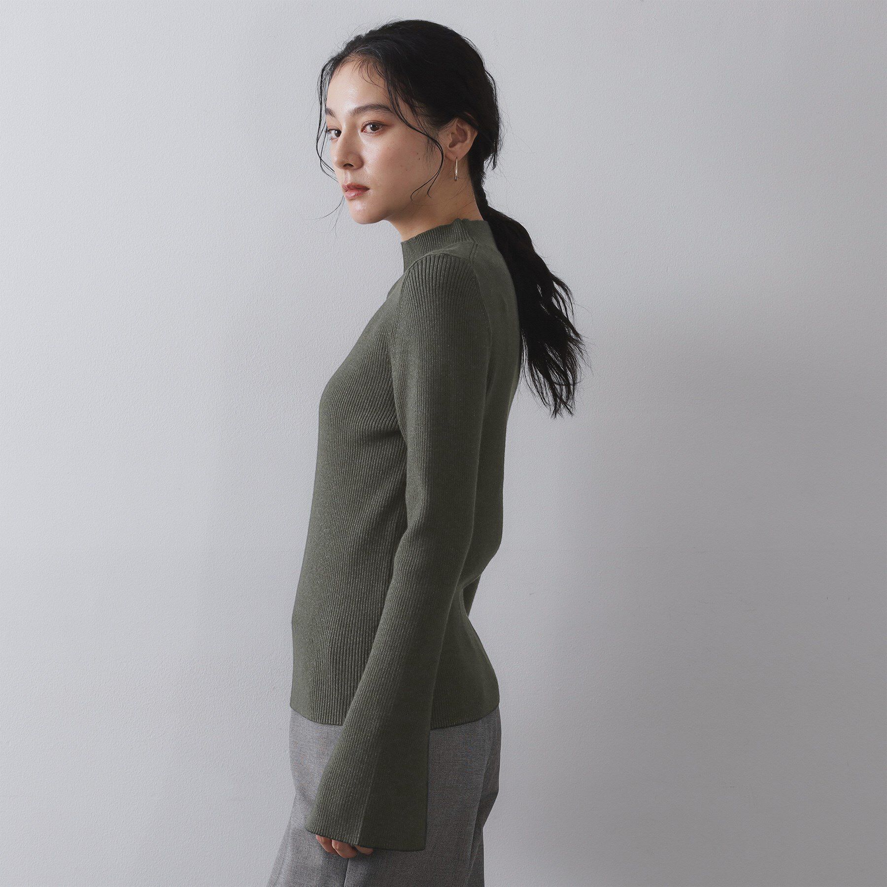 OPAQUE.CLIP「《ツインセット》ベスト&times;リブニット【洗濯機OK】」|その他|