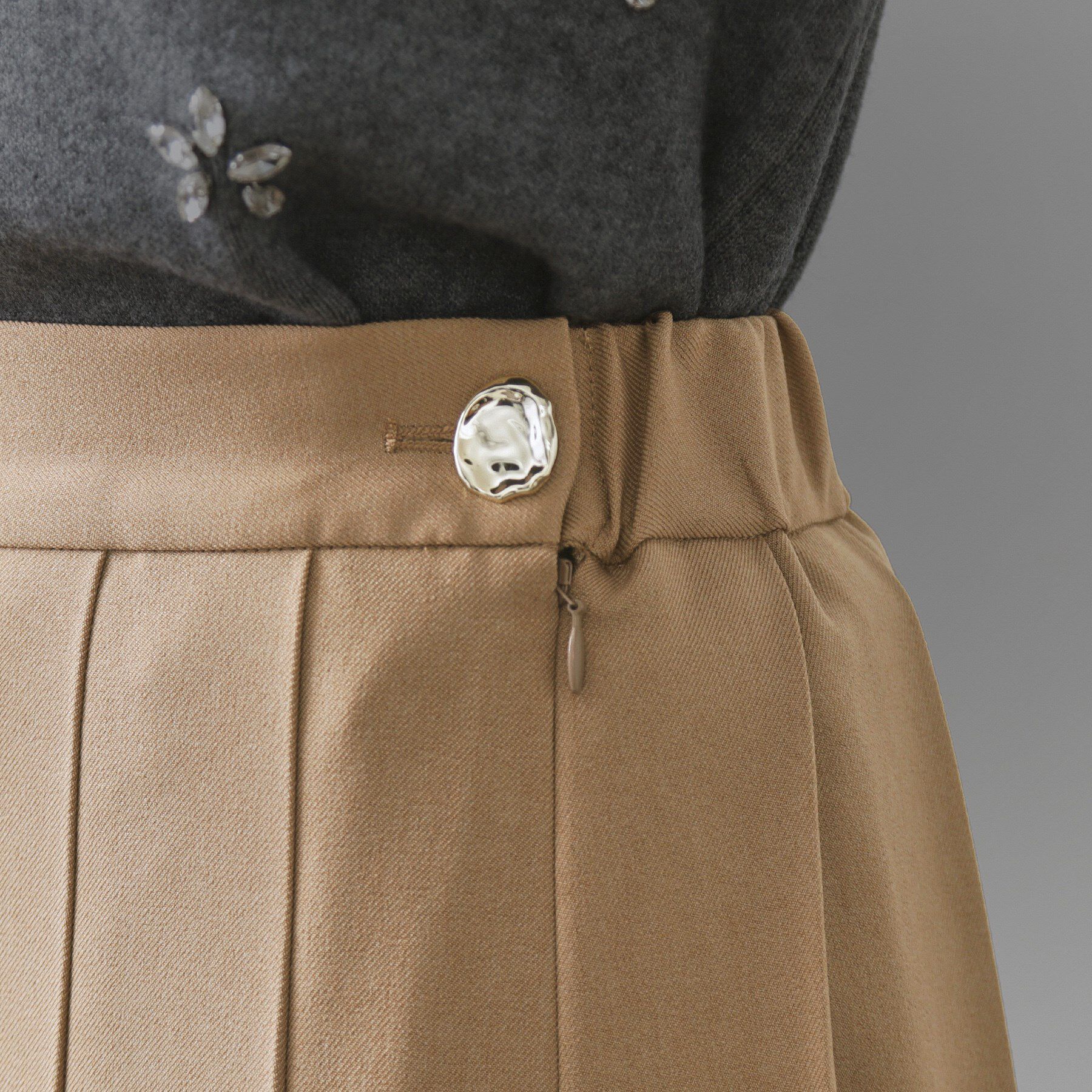 OPAQUE.CLIP「ワイドプリーツスカート【洗濯機OK】」|スカート|