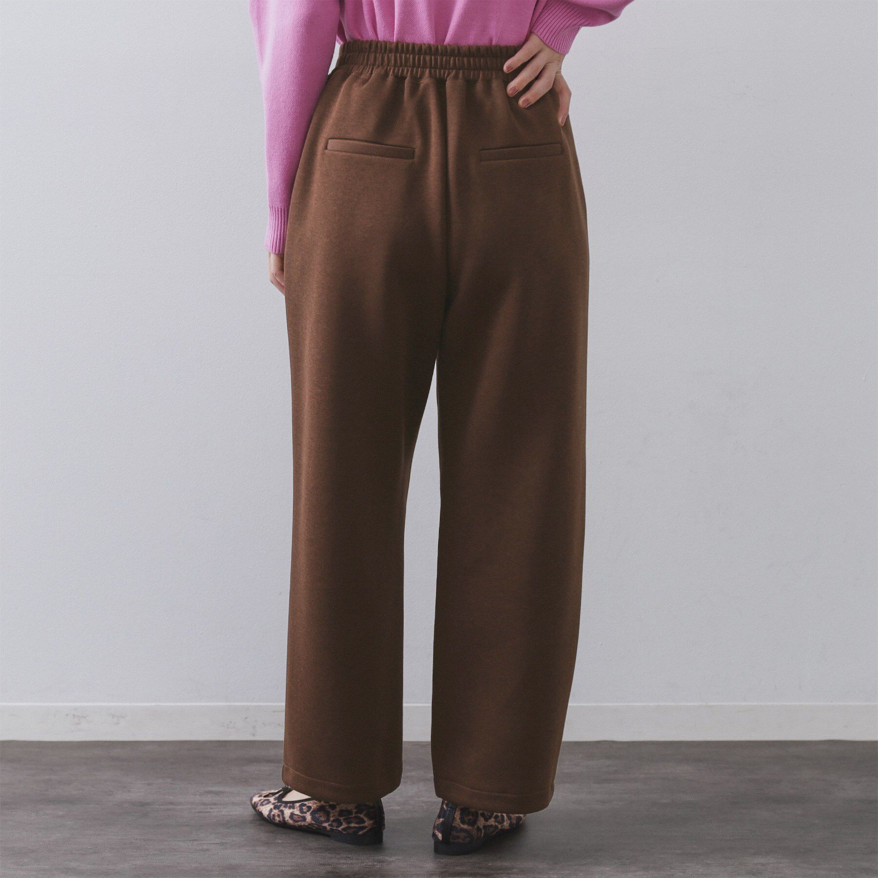 OPAQUE.CLIP「イージーカーブワイドパンツ【洗濯機OK】」|その他|