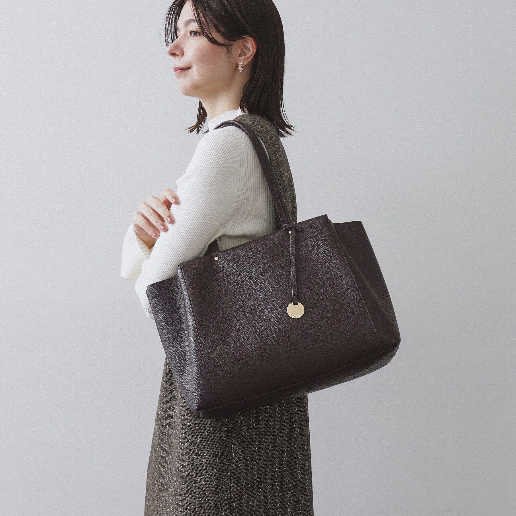 OPAQUE.CLIP「【人間工学／A4サイズ対応】シュリンクトートバッグ」|トートバッグ|