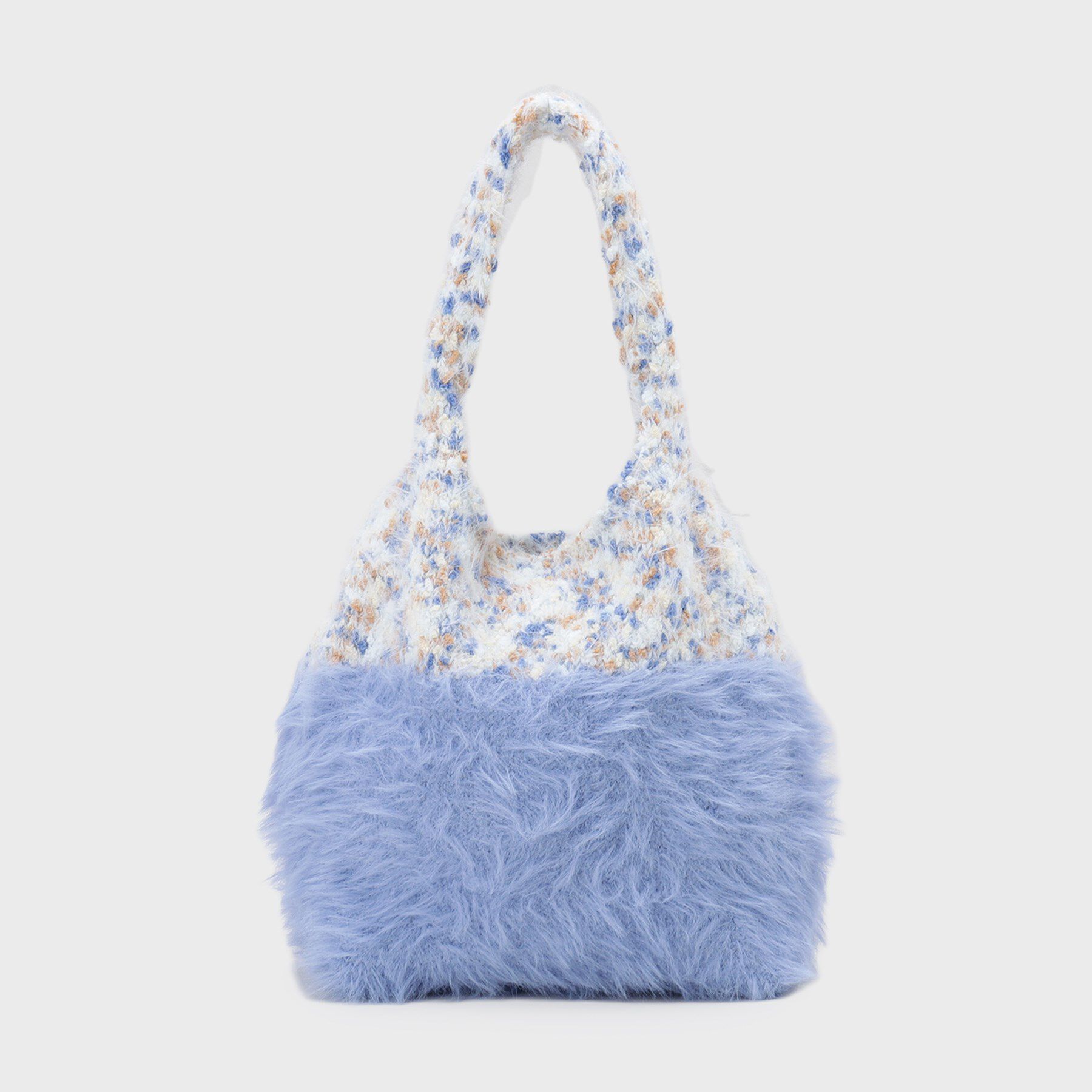 OPAQUE.CLIP「フェザーヤーンマルチカラーニットバッグ」|トートバッグ|