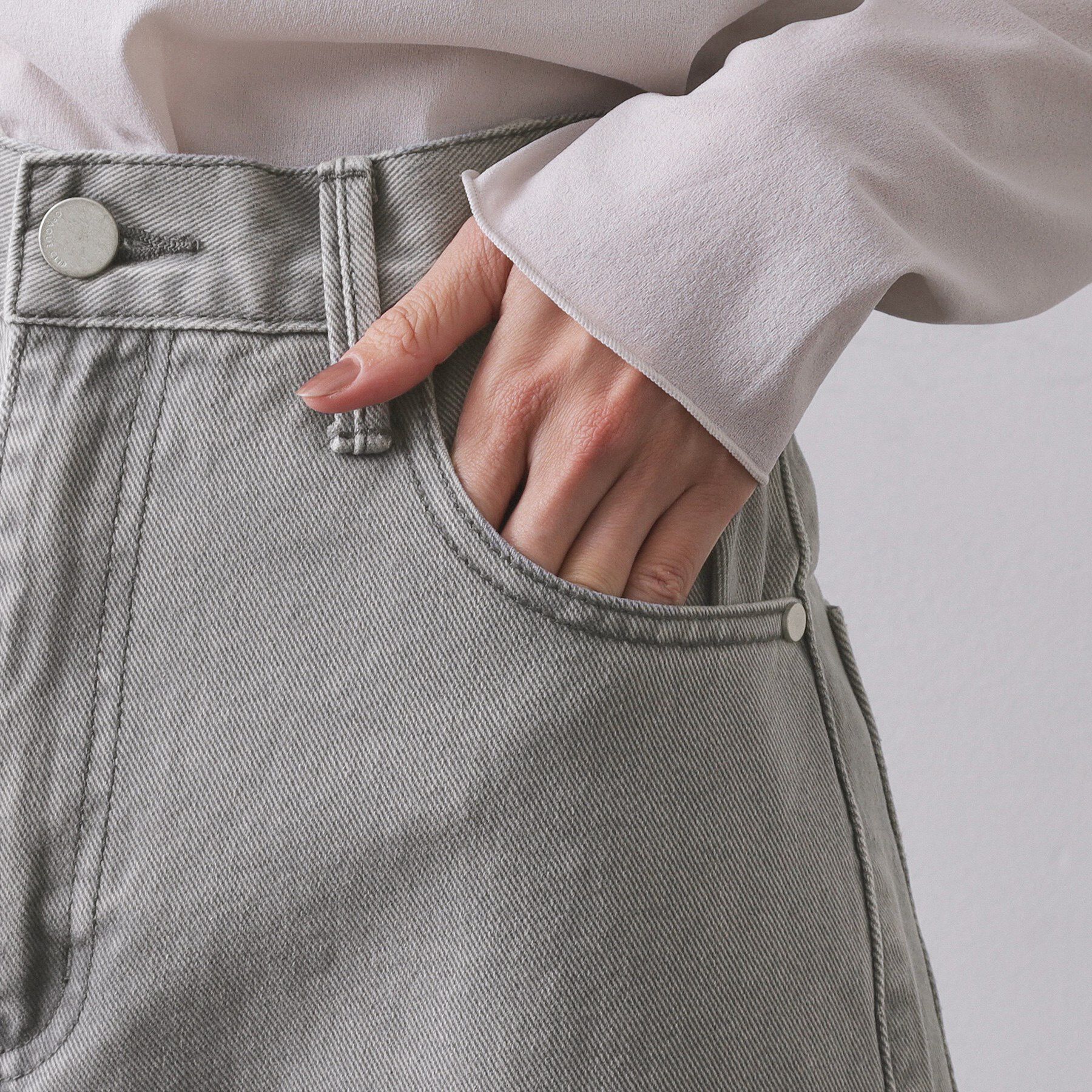 OPAQUE.CLIP「ヴィンテージカラーワイドストレートパンツ【洗濯機OK】」|その他|