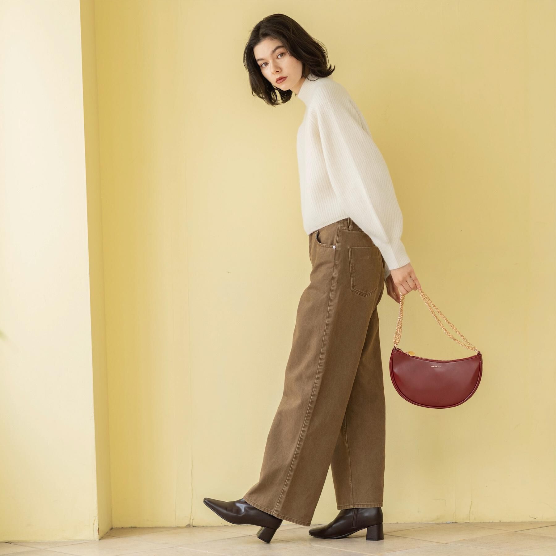 OPAQUE.CLIP「ヴィンテージカラーワイドストレートパンツ【洗濯機OK】」|その他|