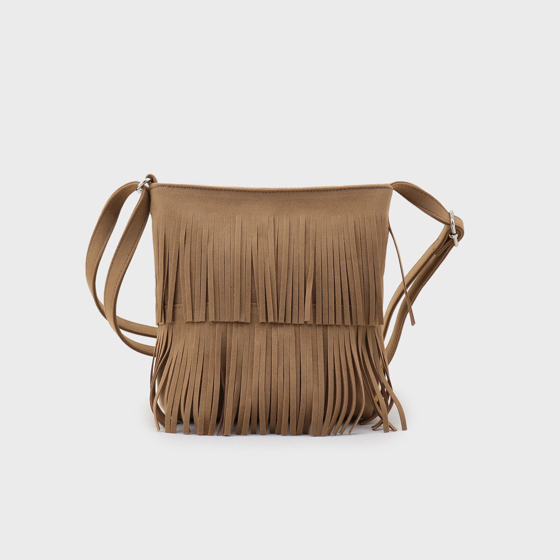 OPAQUE.CLIP「スクエアフリンジショルダーバッグ」|ショルダー・メッセンジャー|