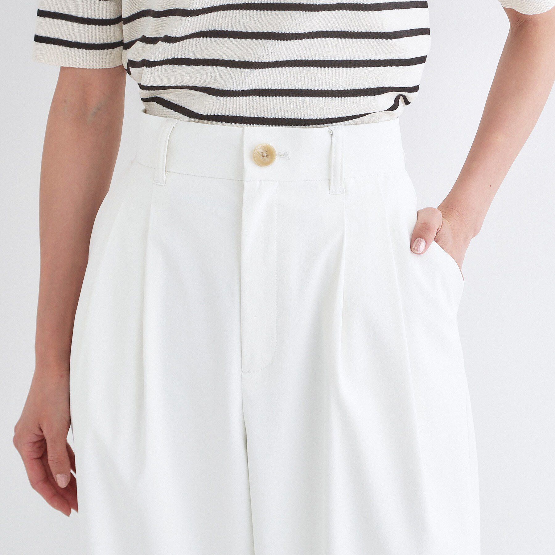 OPAQUE.CLIP「【吸水速乾/UVケア】透け防止2タックワイドパンツ《防シワ/洗濯機OK》」|その他|