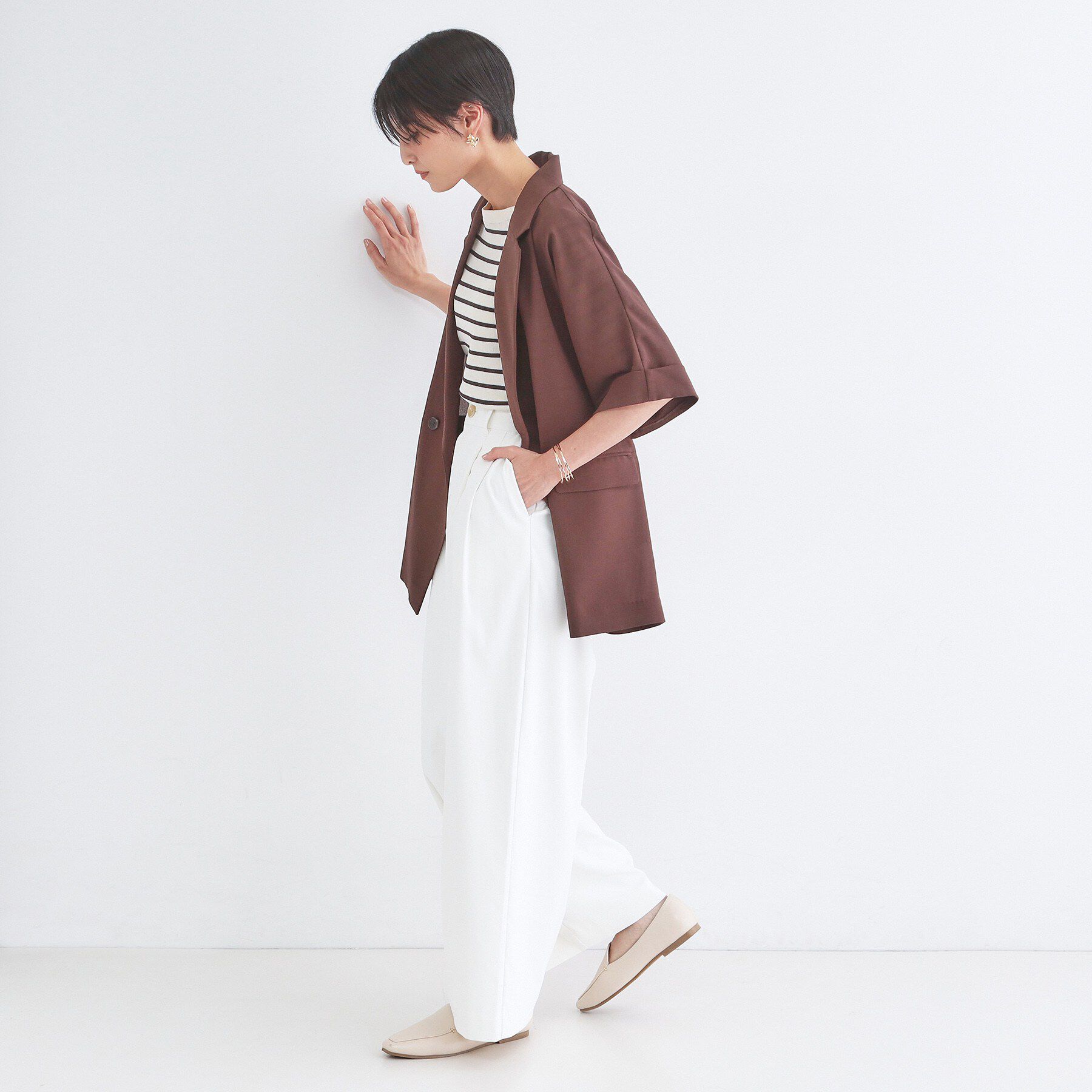 OPAQUE.CLIP「【吸水速乾/UVケア】透け防止2タックワイドパンツ《防シワ/洗濯機OK》」|その他|