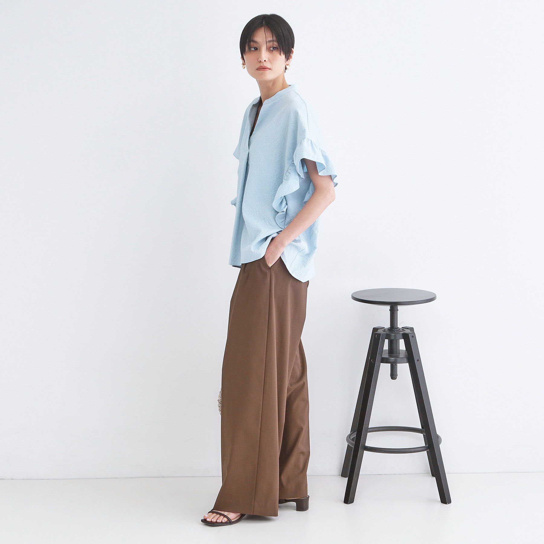 OPAQUE.CLIP「【吸水速乾/UVケア】透け防止2タックワイドパンツ《防シワ/洗濯機OK》」|その他|