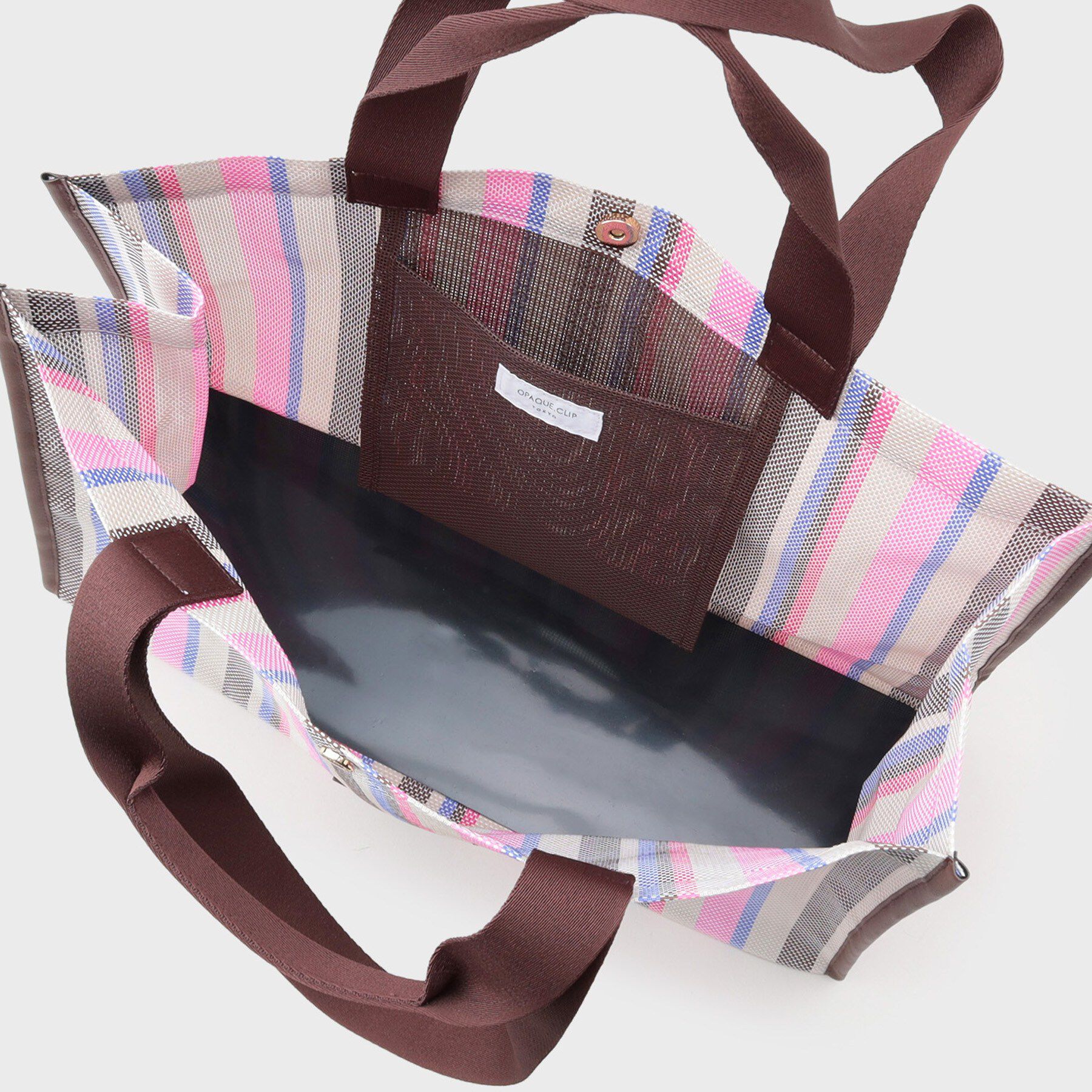 OPAQUE.CLIP「マルチストライプBIGトート」|トートバッグ|